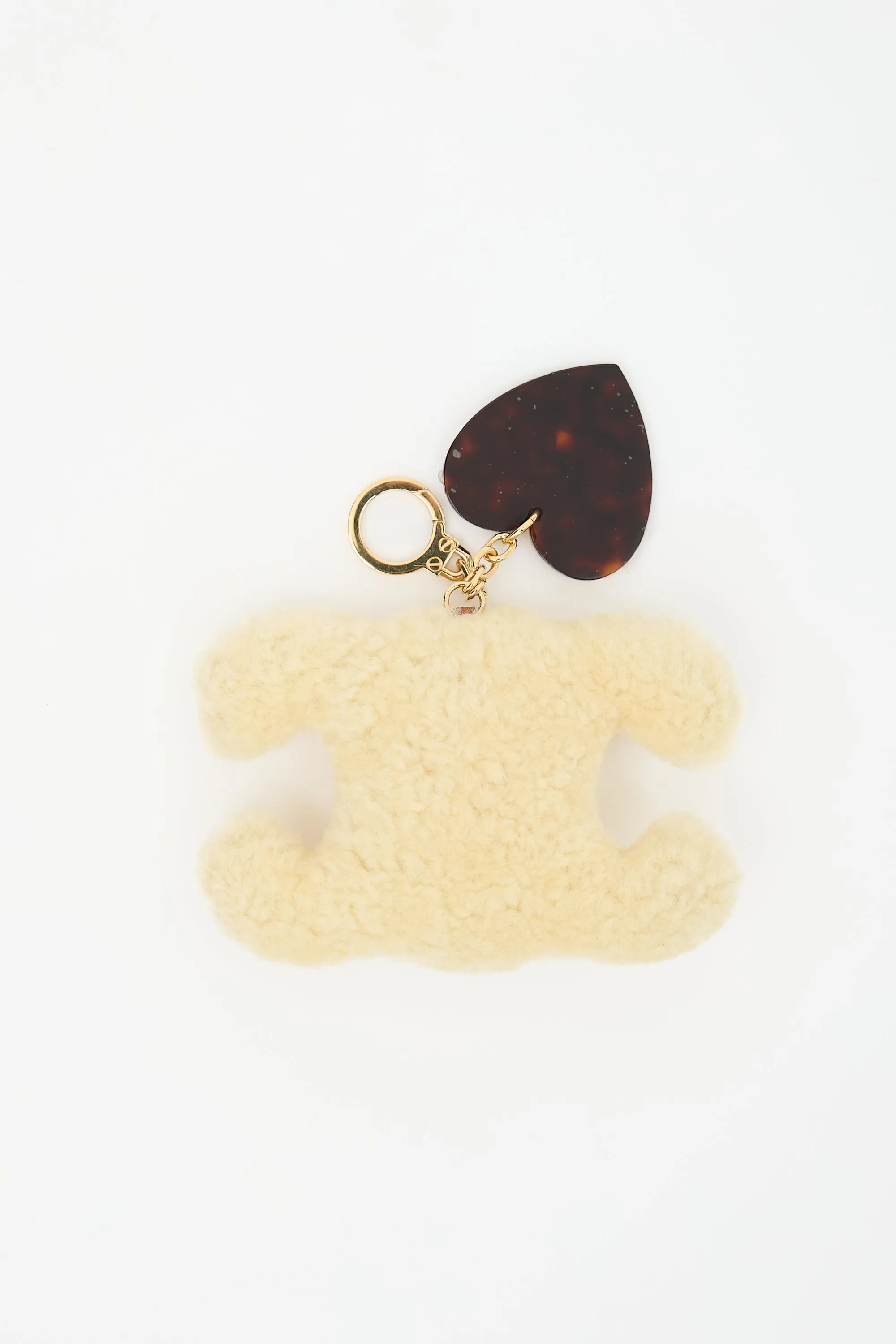 Shearling Triomphe Pom-Pom Keychain sold by VSP Consignment product image thumbnail 2