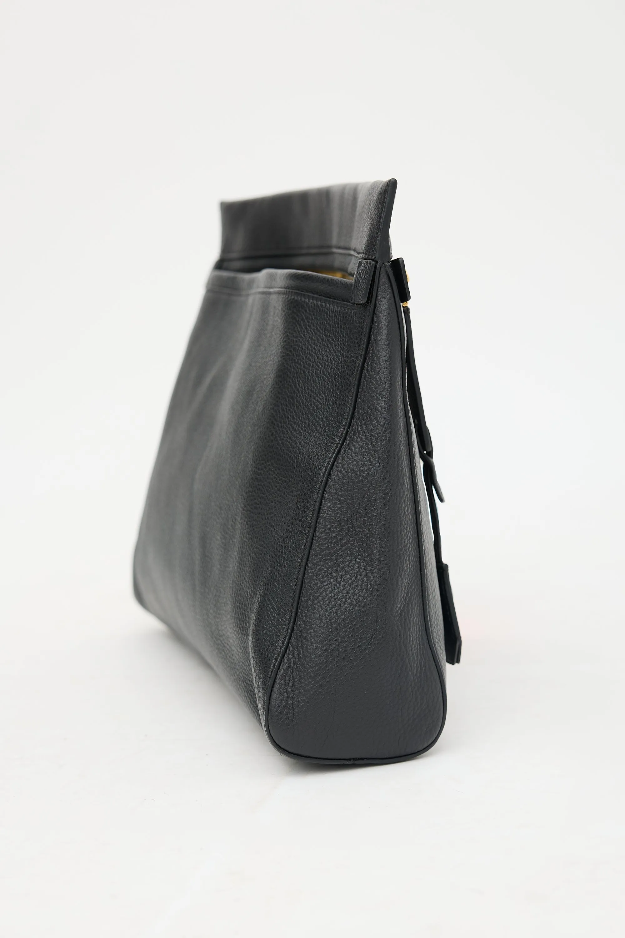 Grained Leather Large Alix Clutch sold by VSP Consignment product image thumbnail 5