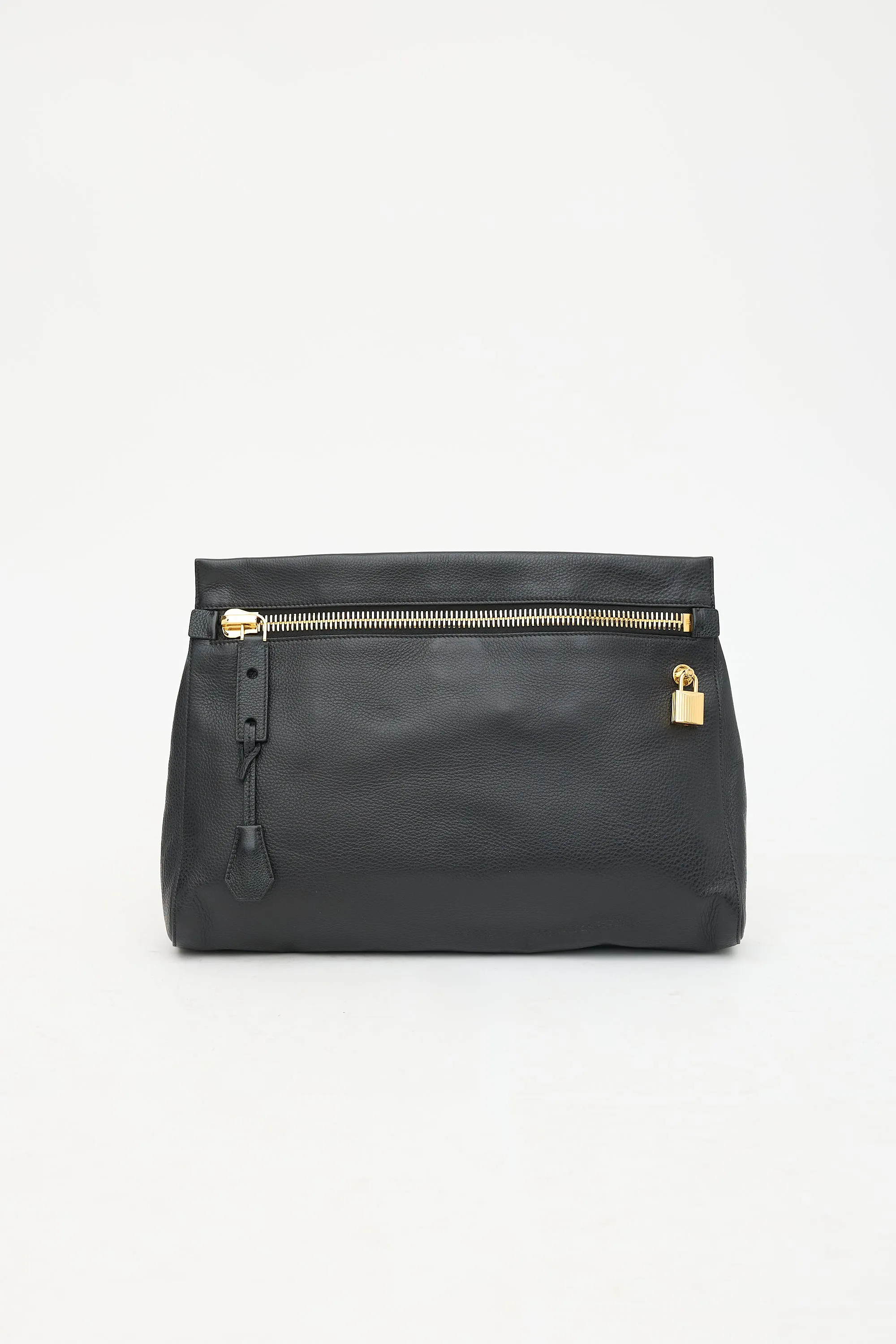 Grained Leather Large Alix Clutch sold by VSP Consignment