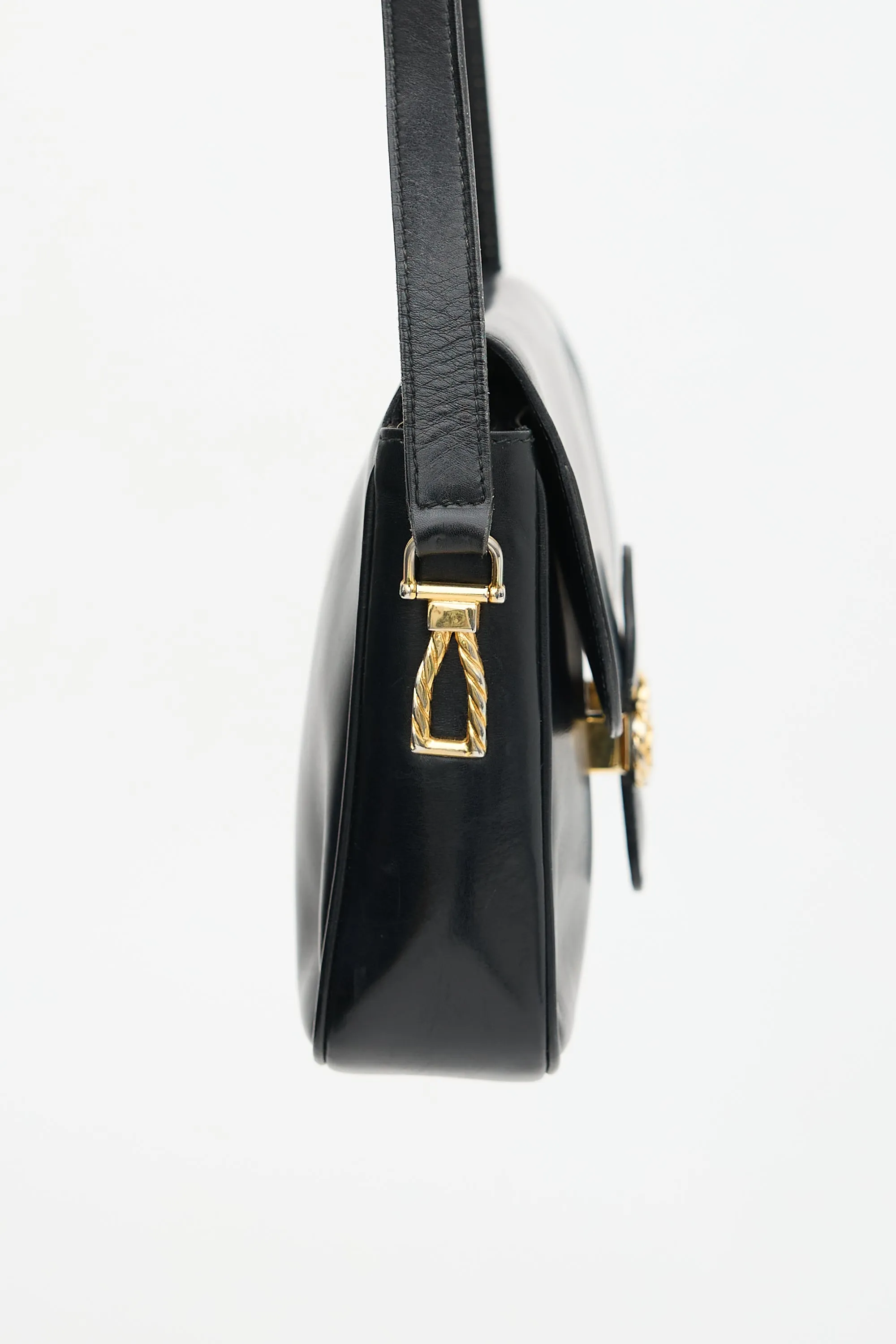 Vintage Leather Box Bag sold by VSP Consignment product image thumbnail 5