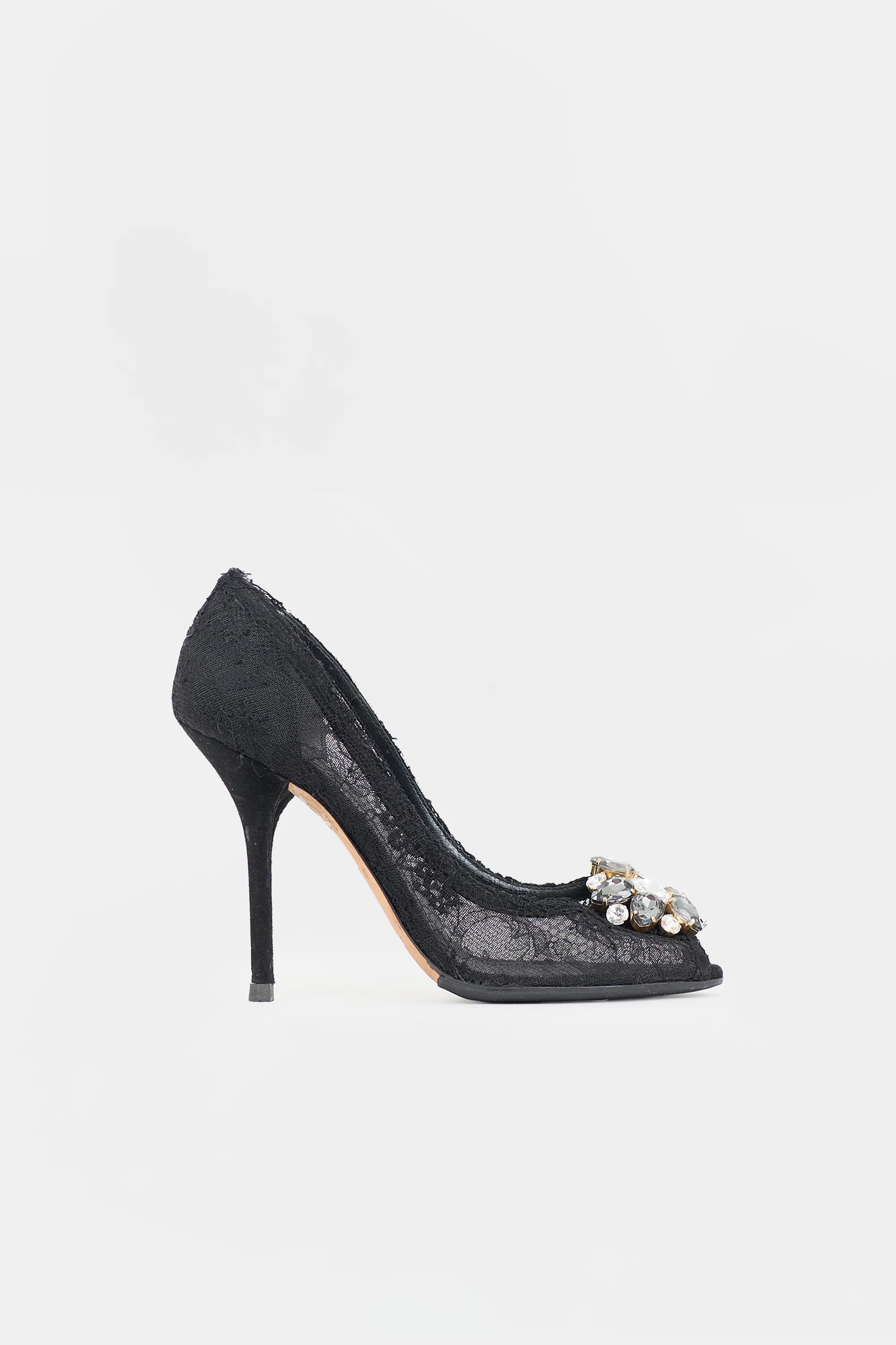 Lace Embellished Pump sold by VSP Consignment