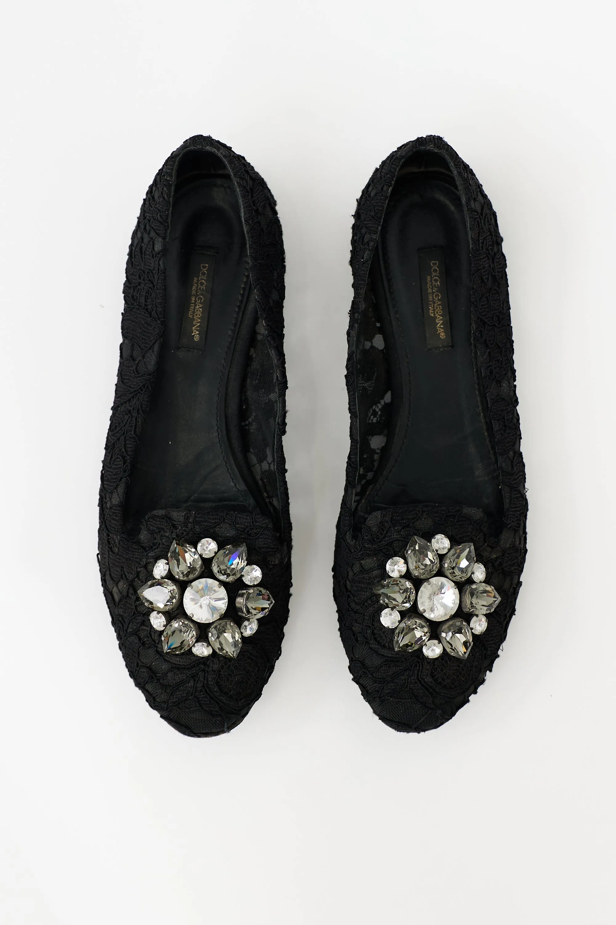 Lace Embellished Flat sold by VSP Consignment