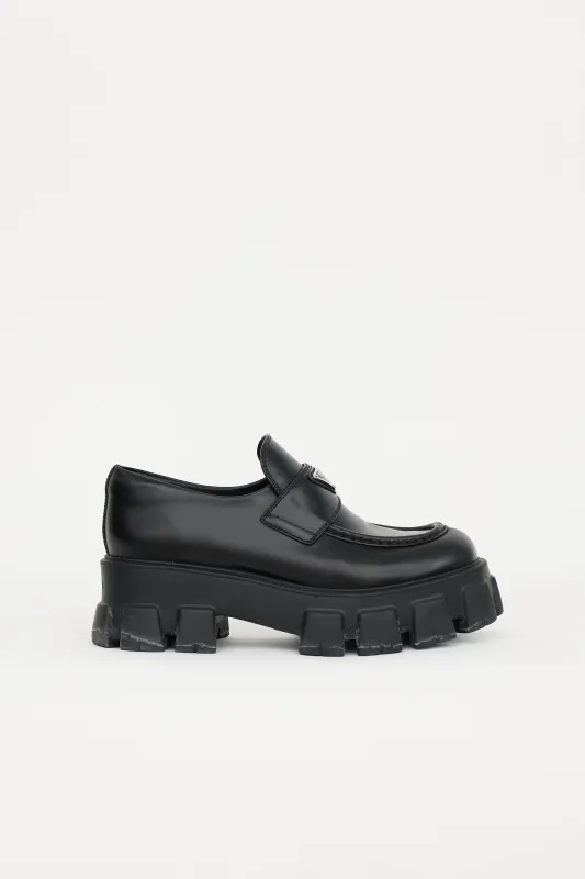 Brushed Leather Monolith Loafer sold by VSP Consignment