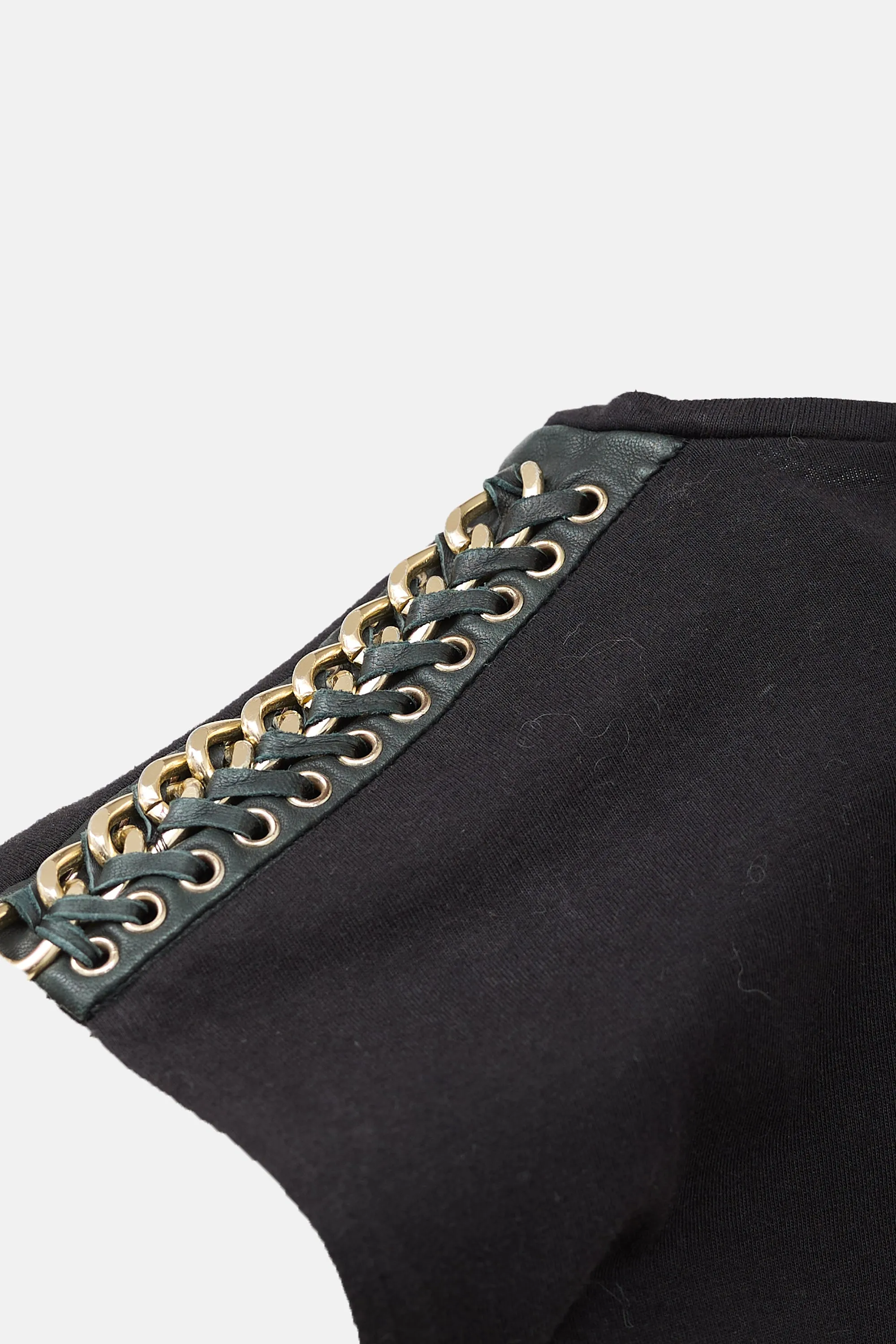 Leather & Chain Epaulette Tank Top sold by VSP Consignment product image thumbnail 2