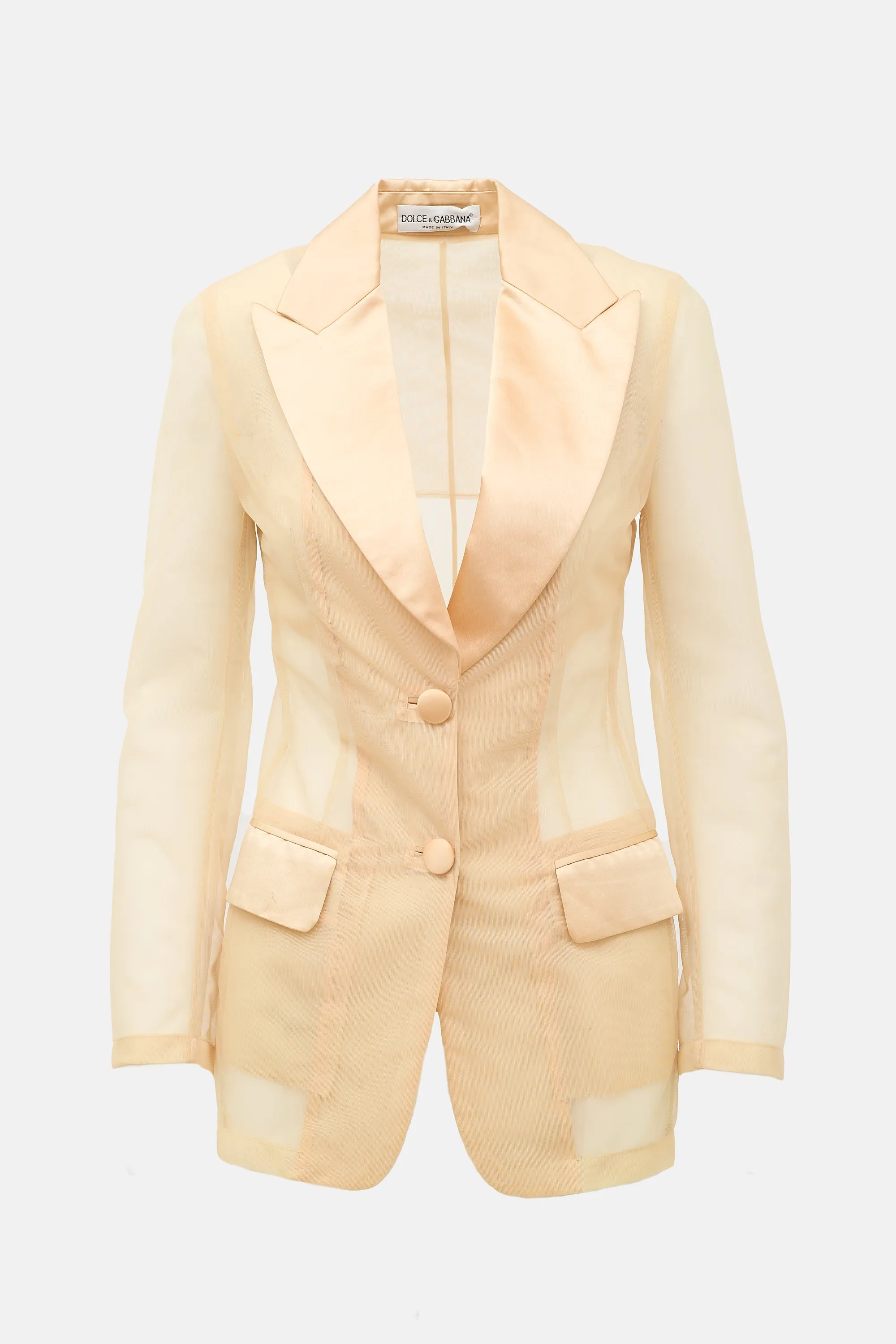 SS 1995 Mesh Peak Lapel Blazer sold by VSP Consignment