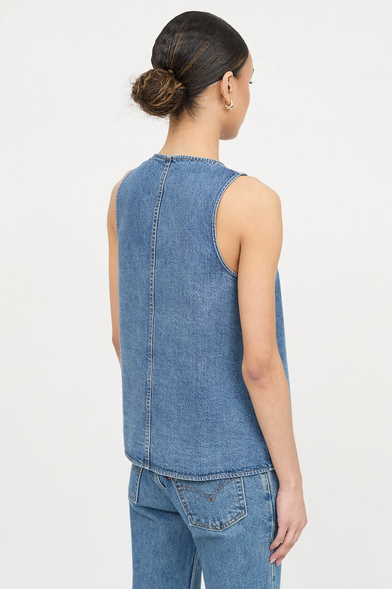 Button Sleeveless Vest sold by VSP Consignment product image thumbnail 4