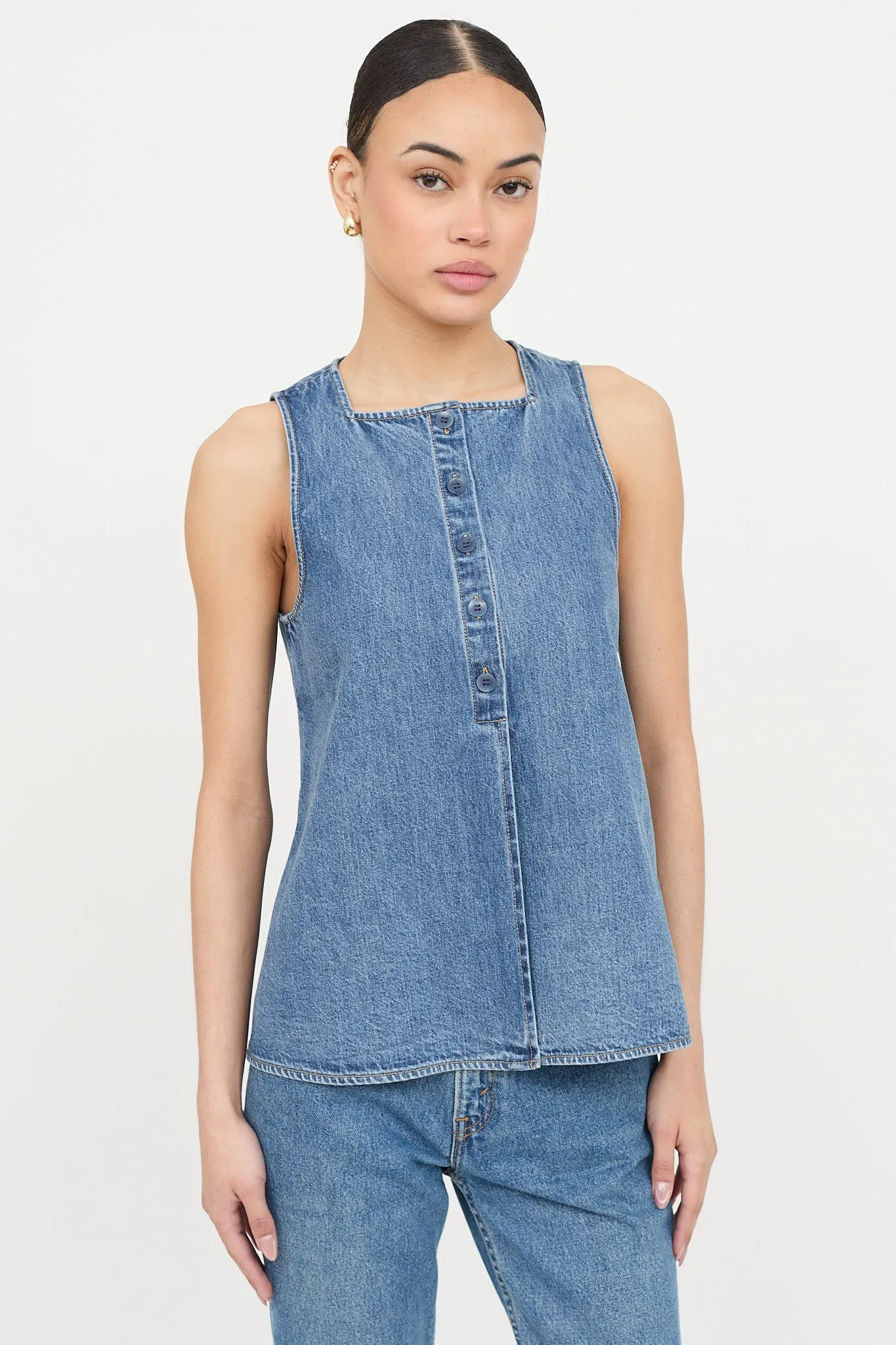 Button Sleeveless Vest sold by VSP Consignment