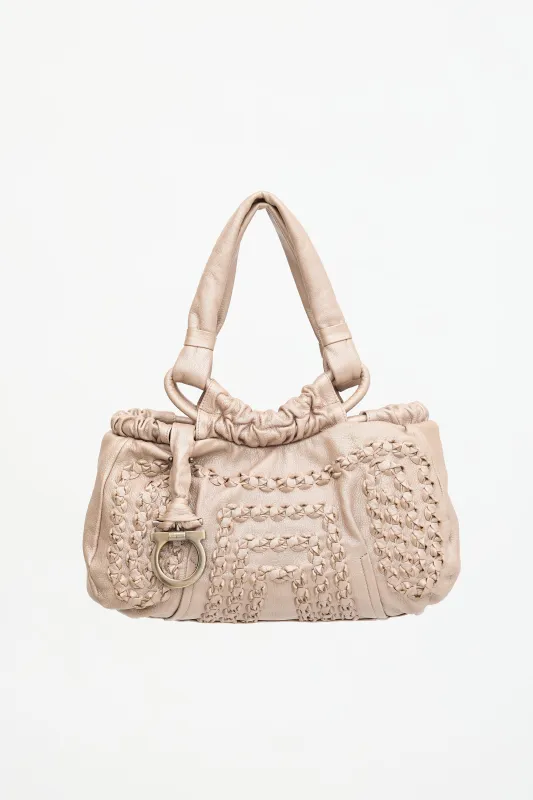 Leather Gancini Bag made by Salvatore Ferragamo