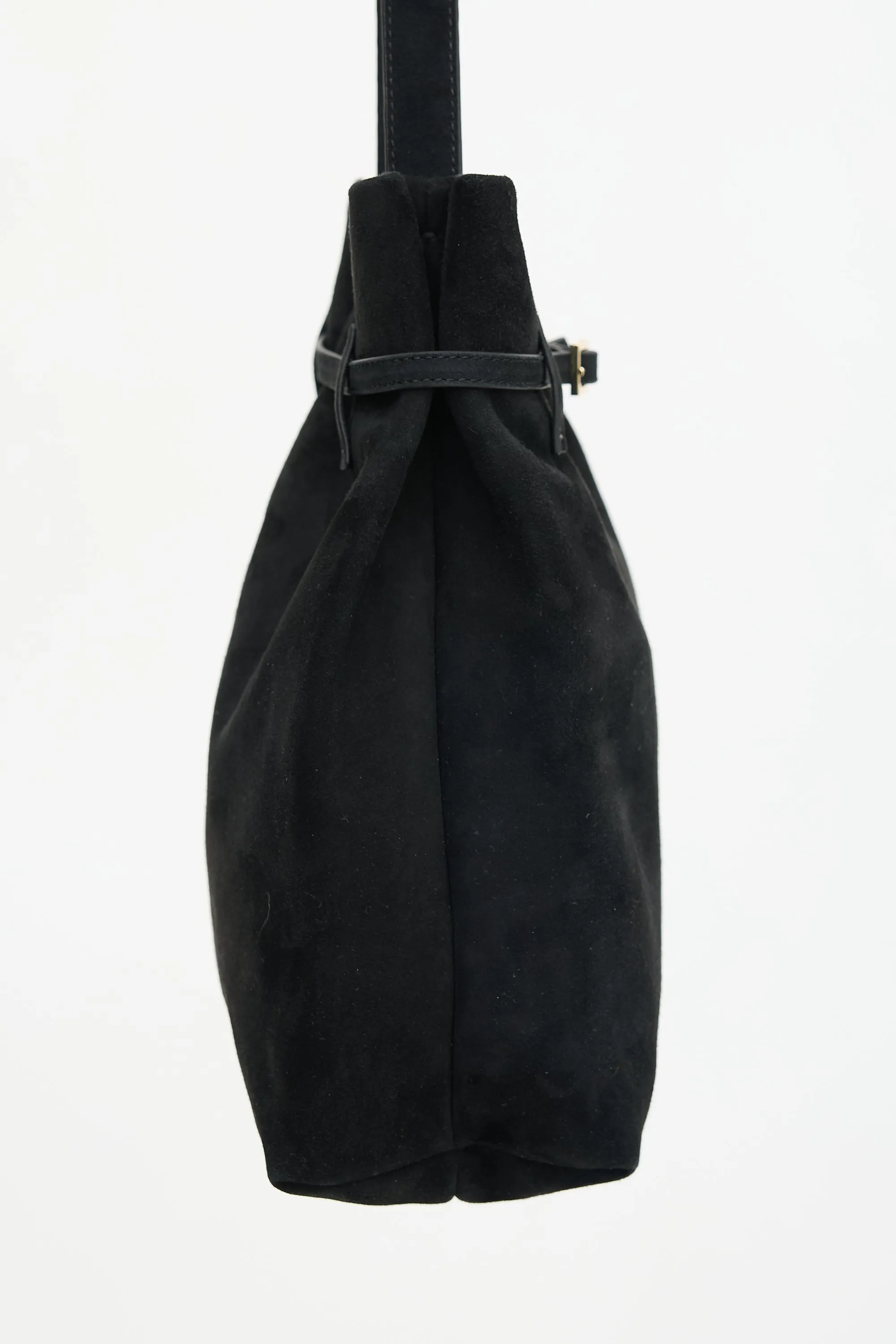 Suede Tote Du Jour Bag sold by VSP Consignment product image thumbnail 4