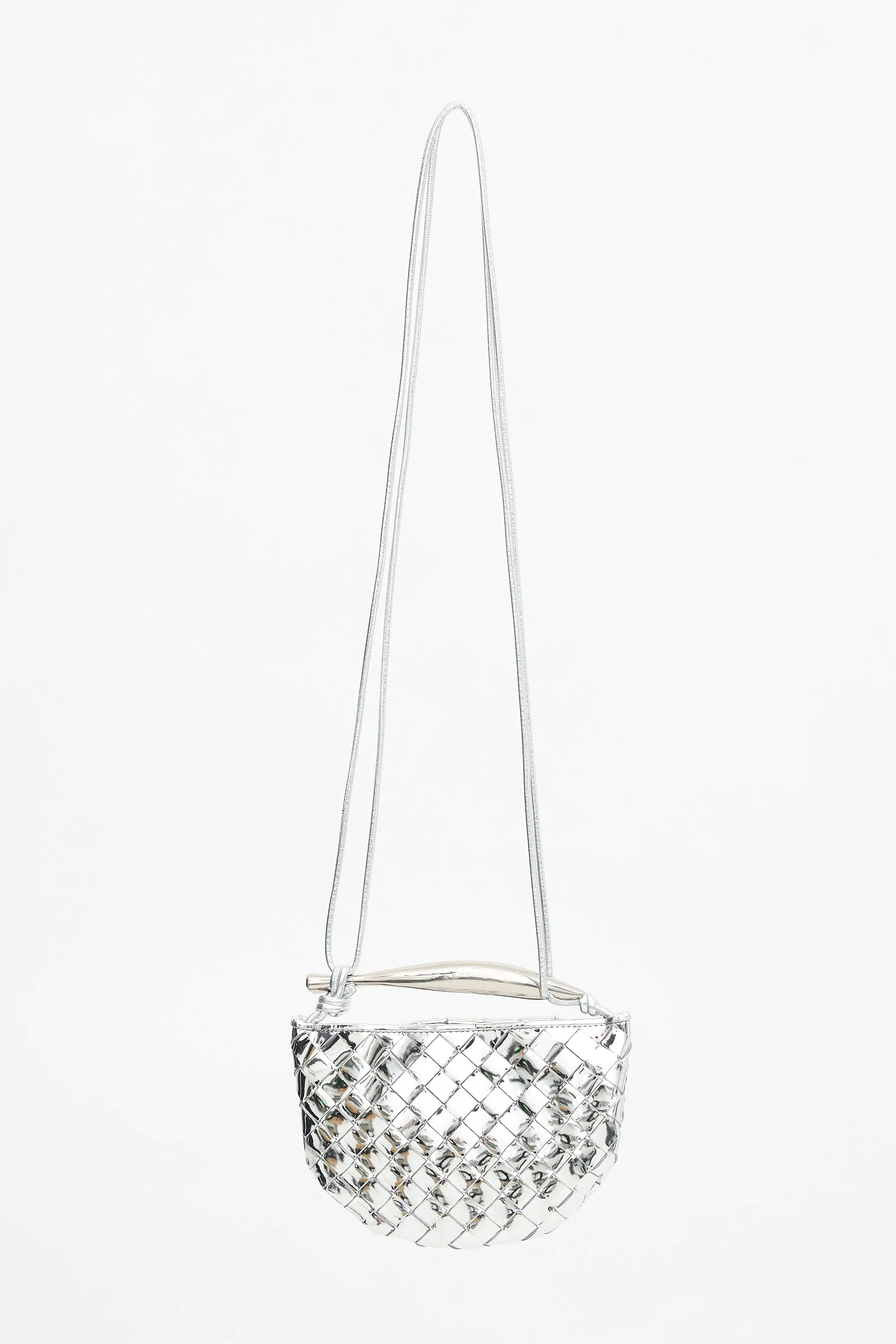 Metallic Patent Mini Sardine Bag sold by VSP Consignment