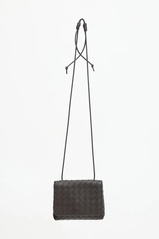 Leather Intrecciato Crossbody Bag sold by VSP Consignment