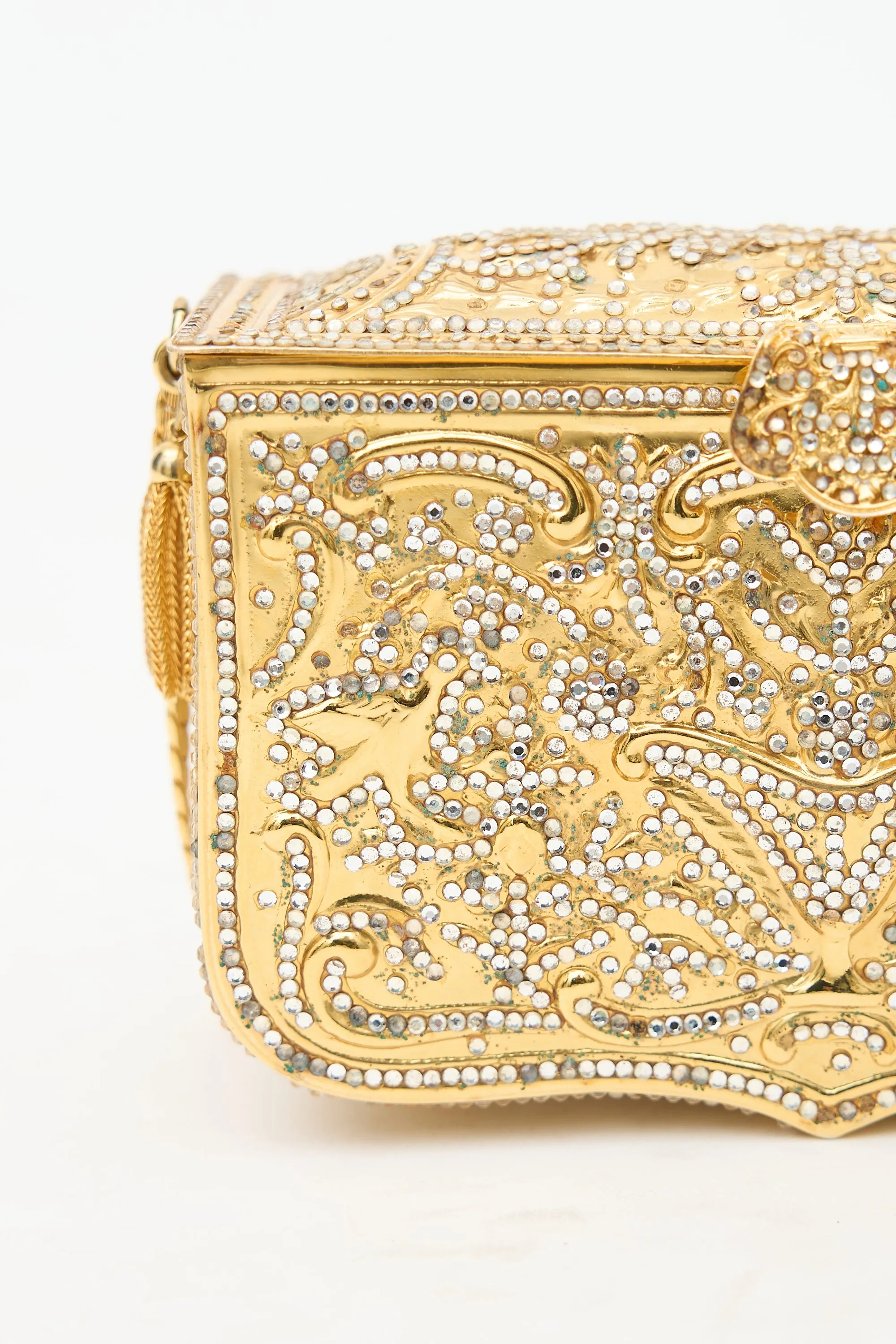 Vintage Crystal Minaudière Box Bag sold by VSP Consignment product image thumbnail 3