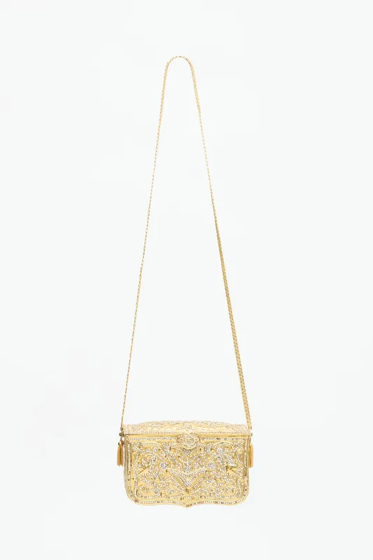 Vintage Crystal Minaudière Box Bag sold by VSP Consignment