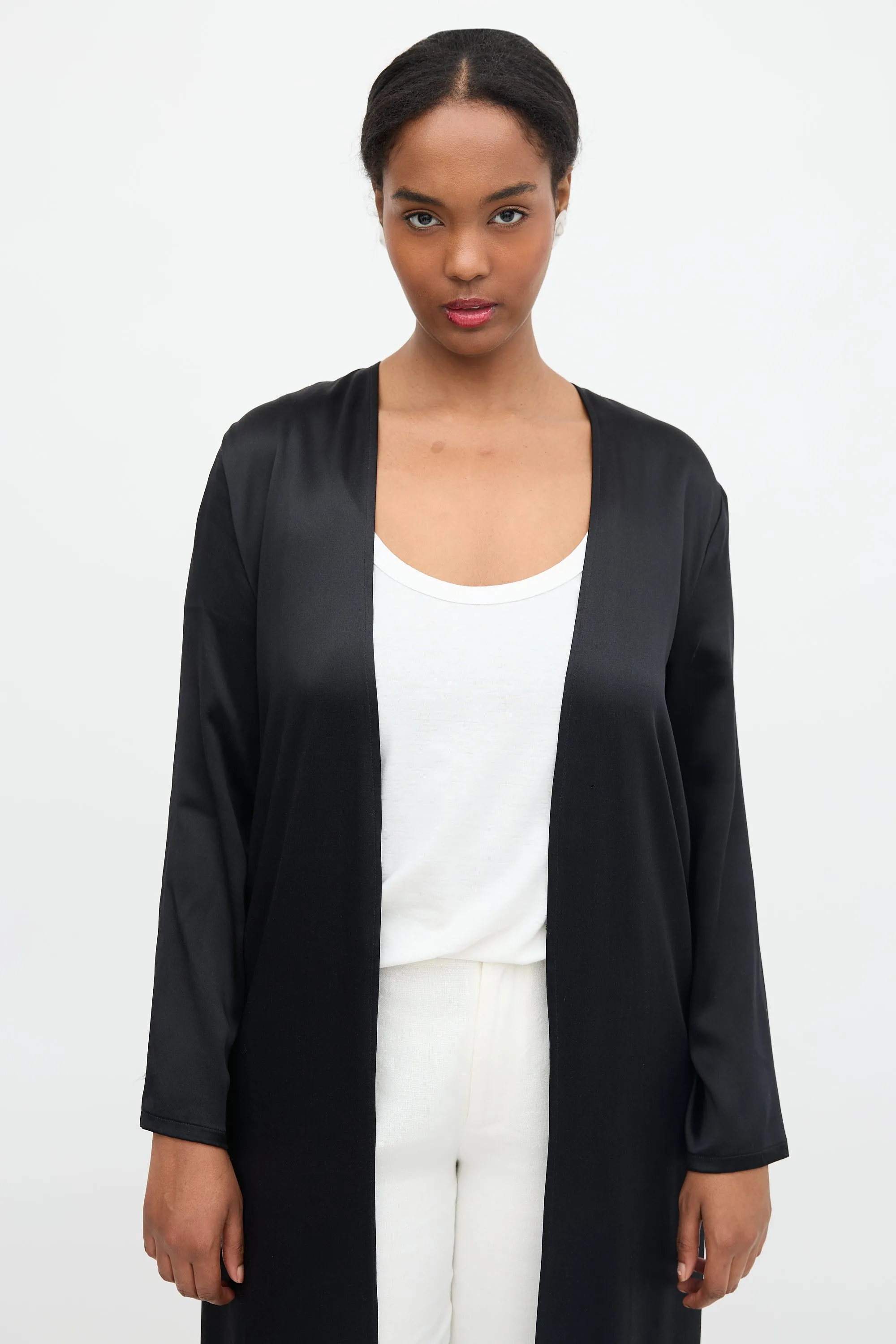 Silk Long Cardigan sold by VSP Consignment product image thumbnail 2