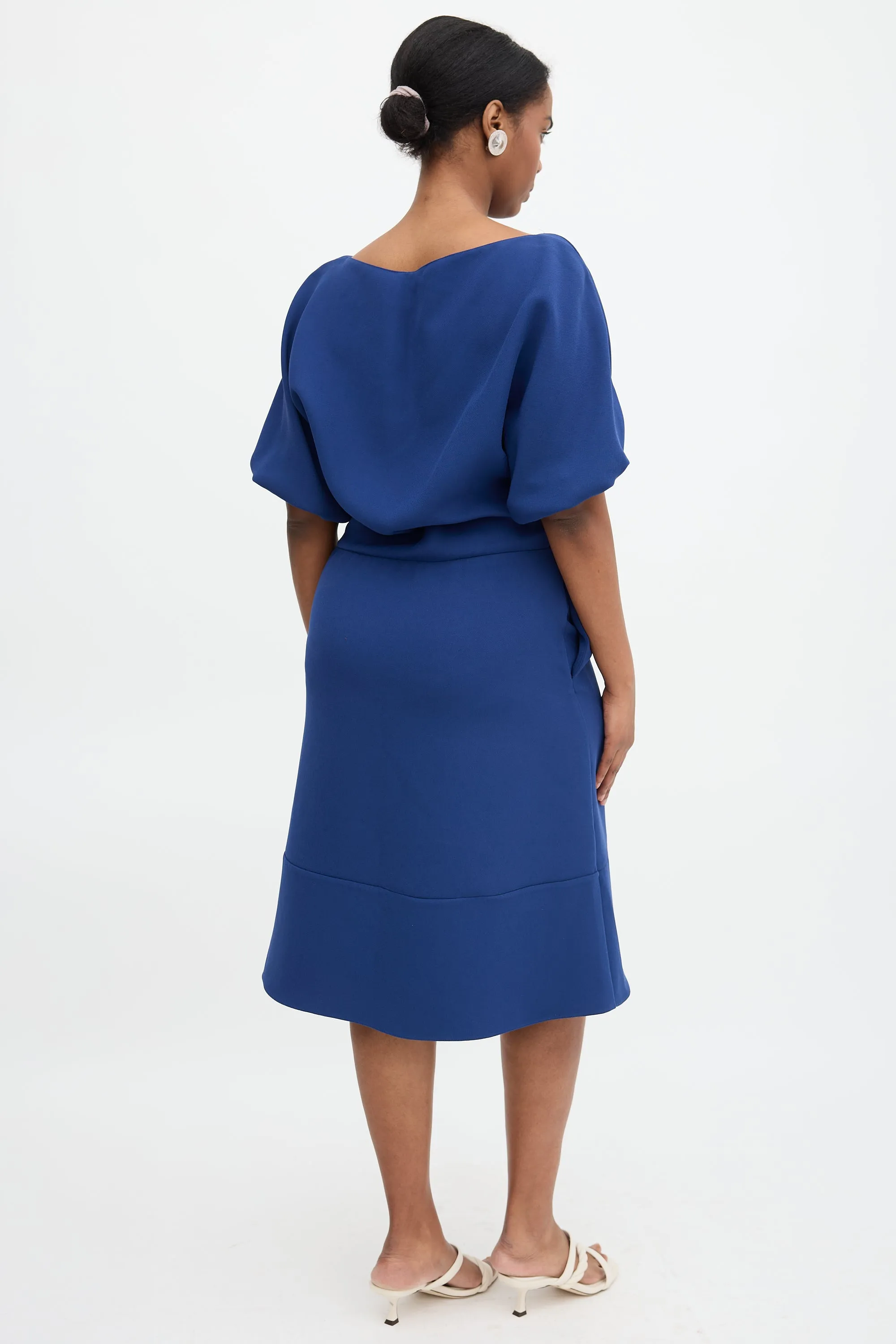 Crepe Boat Neck Dress sold by VSP Consignment product image thumbnail 4