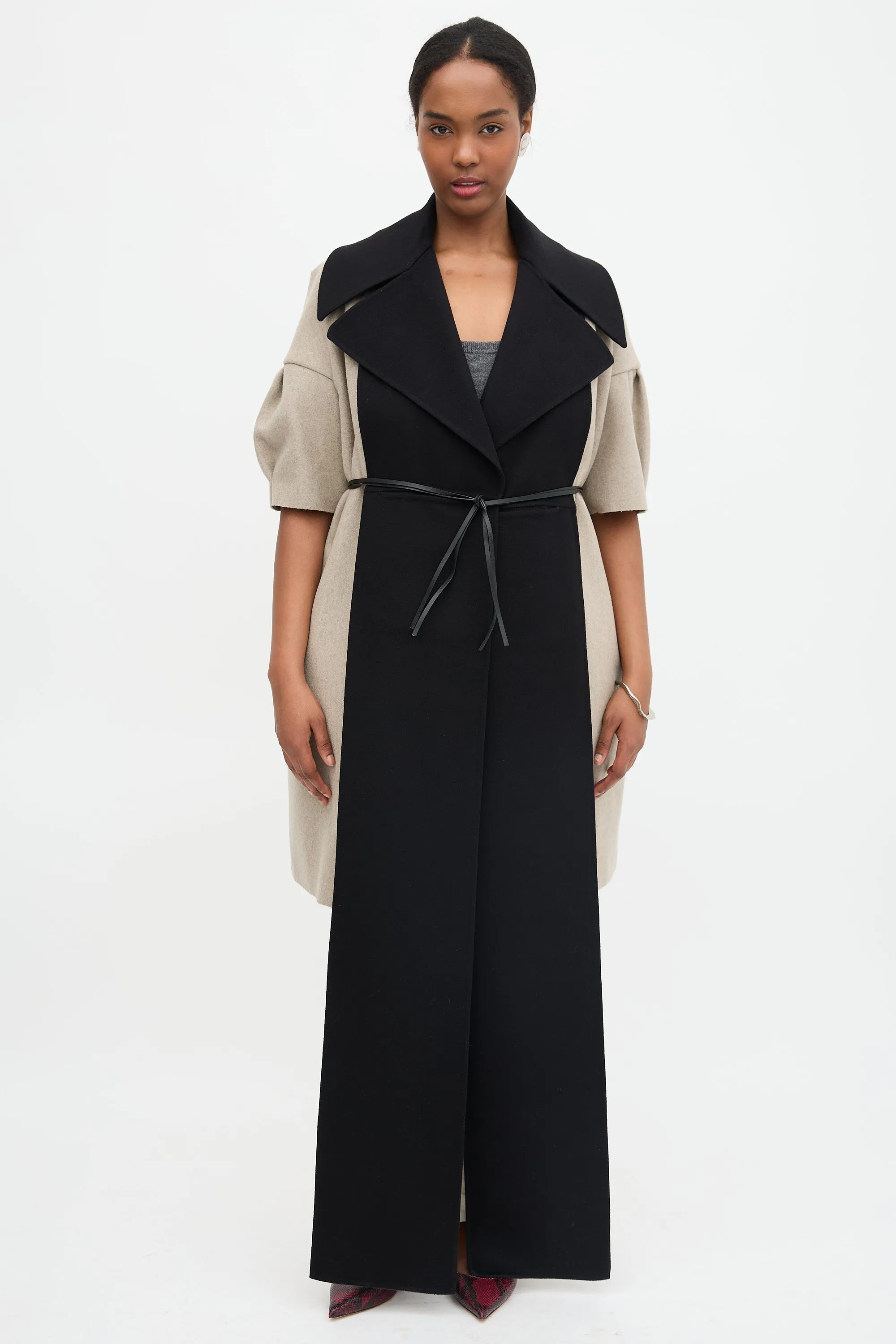FW 2022 Wool Collared Scarf Vest sold by VSP Consignment