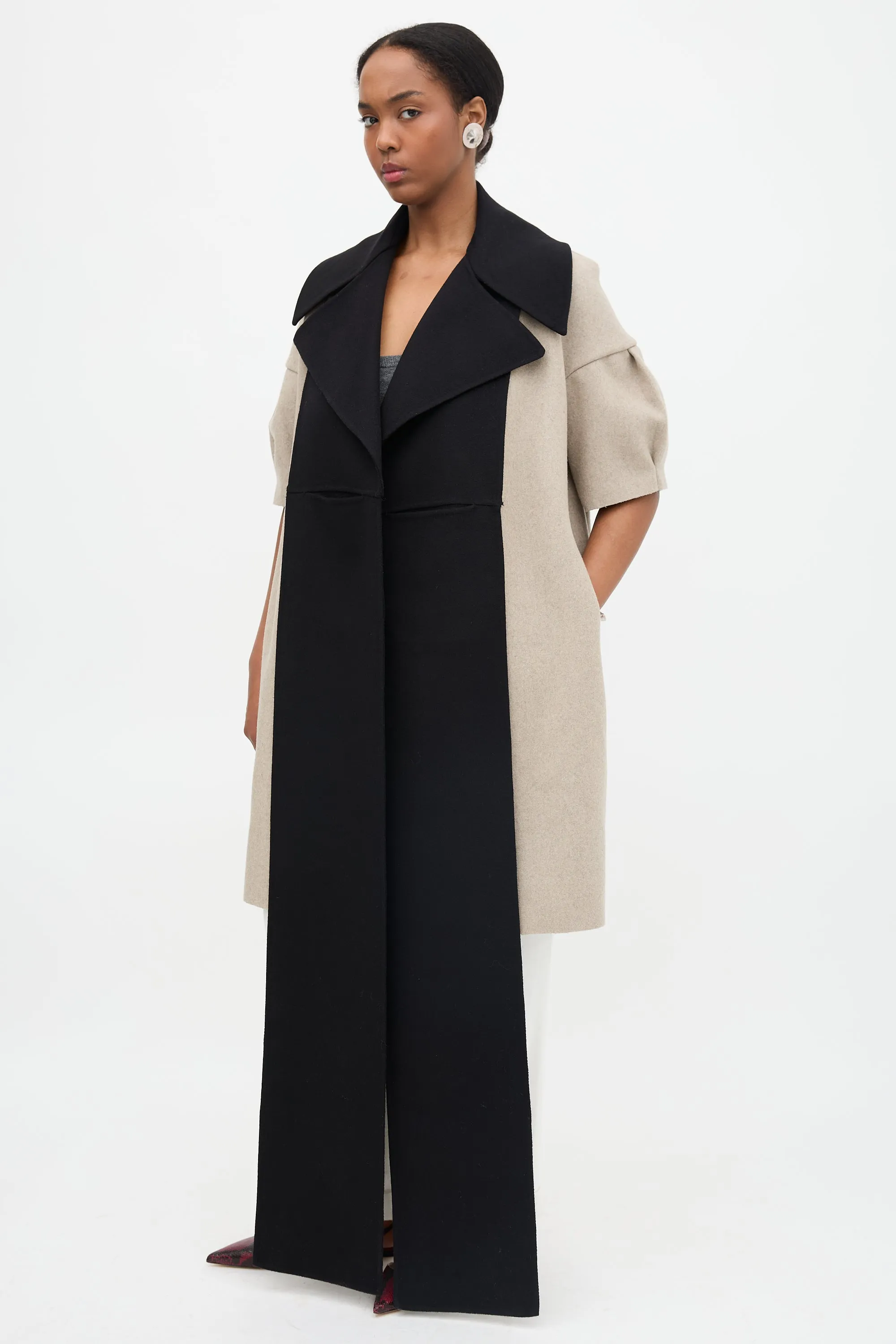 FW 2022 Wool Collared Scarf Vest sold by VSP Consignment product image thumbnail 3