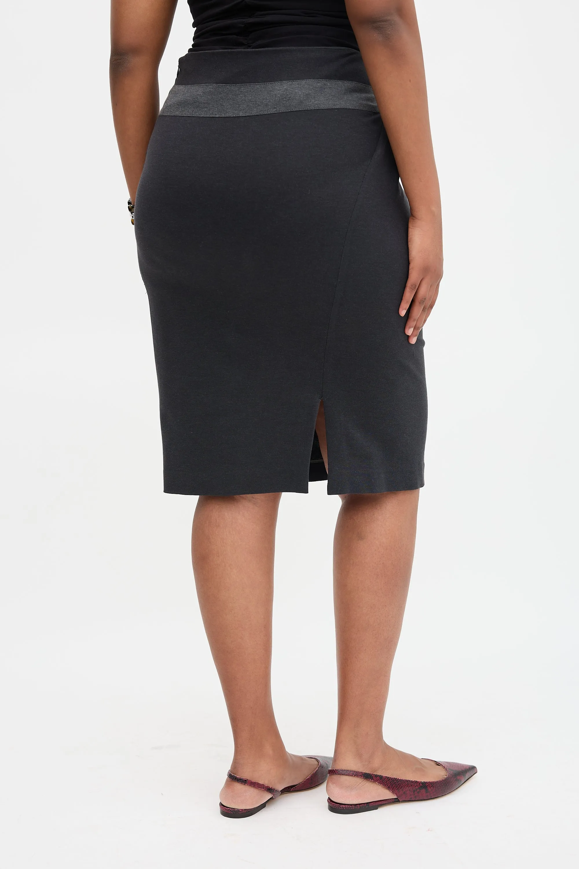 Jersey Tucked Skirt sold by VSP Consignment product image thumbnail 4