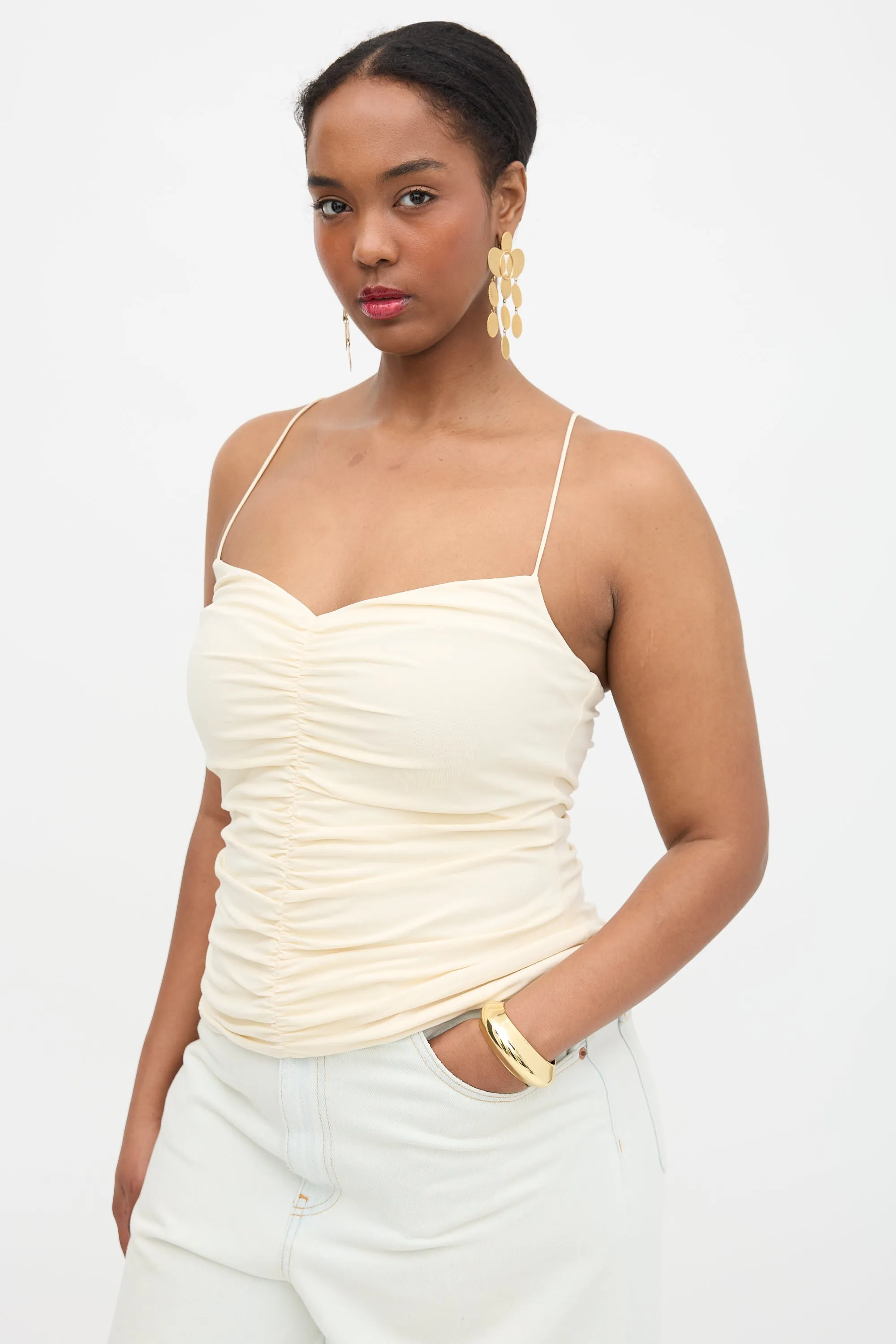 Shelly Ruched Tank Top sold by VSP Consignment product image thumbnail 3