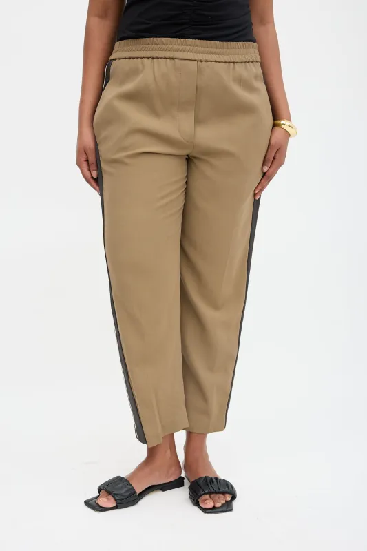 Wool Side Stripe Trouser made by Brunello Cucinelli