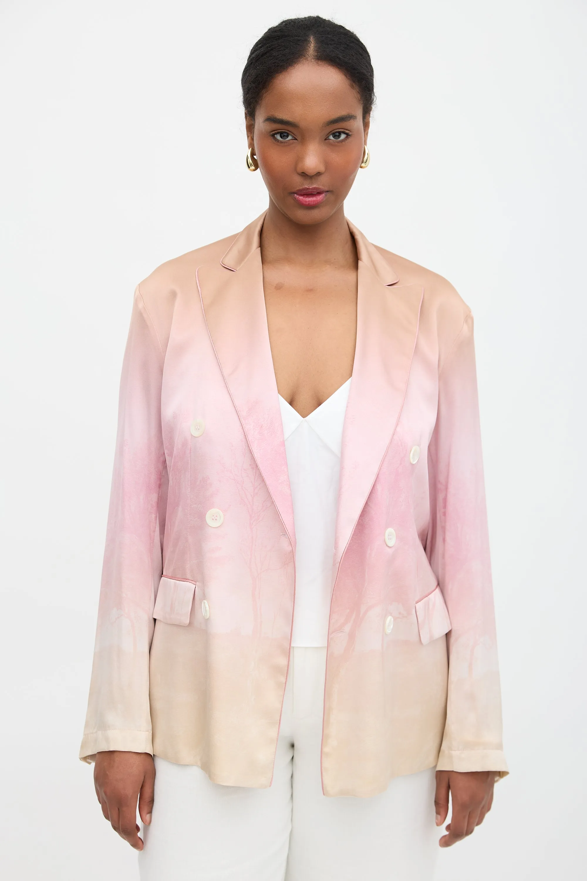 Silk Printed Adastrgum Blazer sold by VSP Consignment product image thumbnail 5