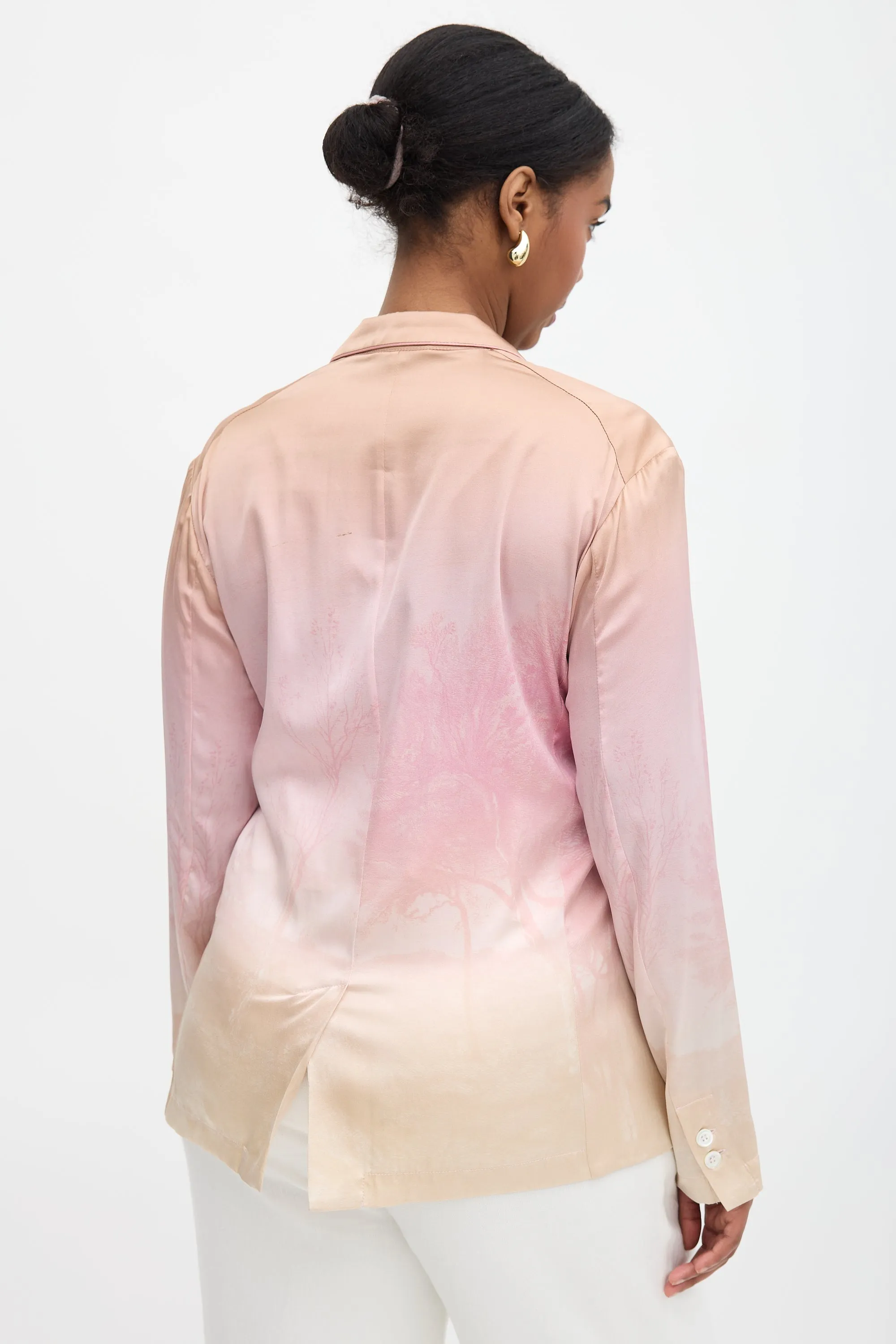 Silk Printed Adastrgum Blazer sold by VSP Consignment product image thumbnail 4