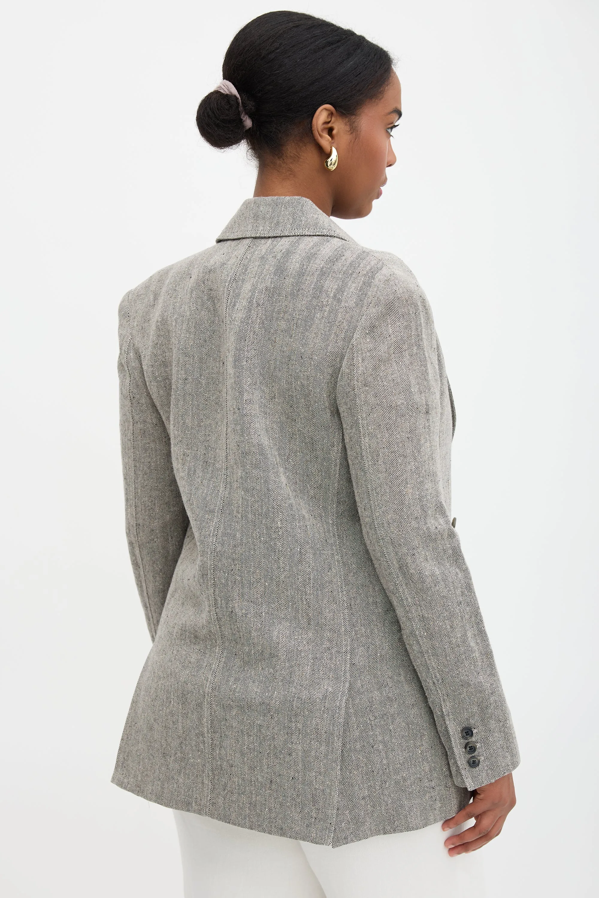 Herringbone Oversized Blazer sold by VSP Consignment product image thumbnail 4