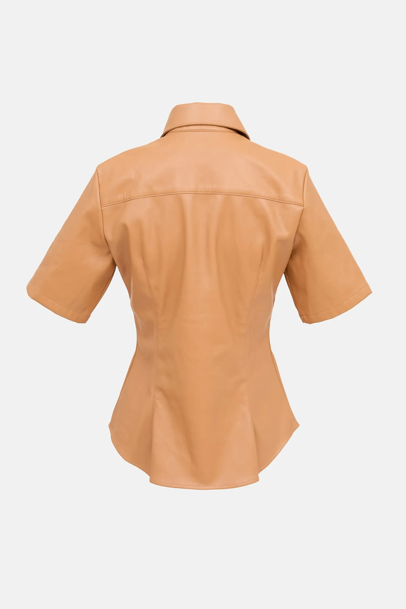 Faux Leather Shirt sold by VSP Consignment product image thumbnail 2