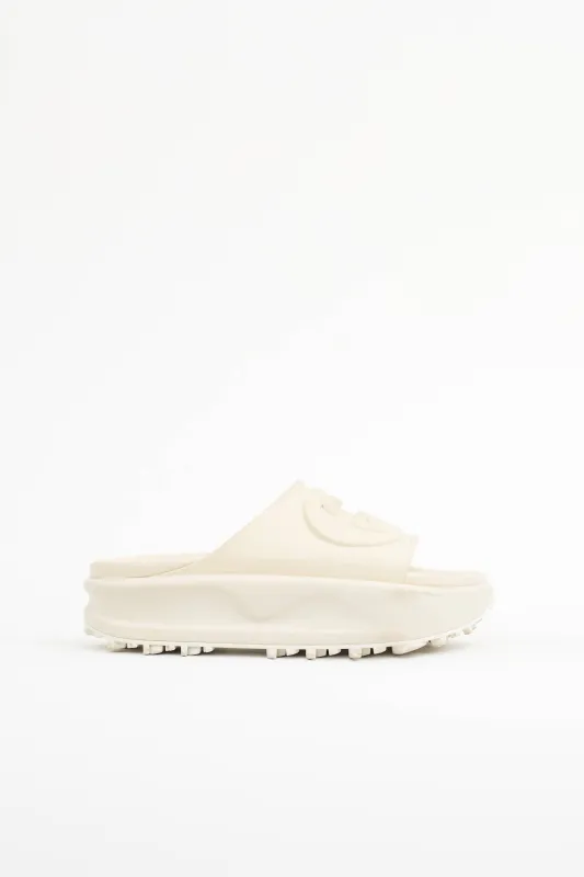 Rubber GG Platform Slide made by Gucci