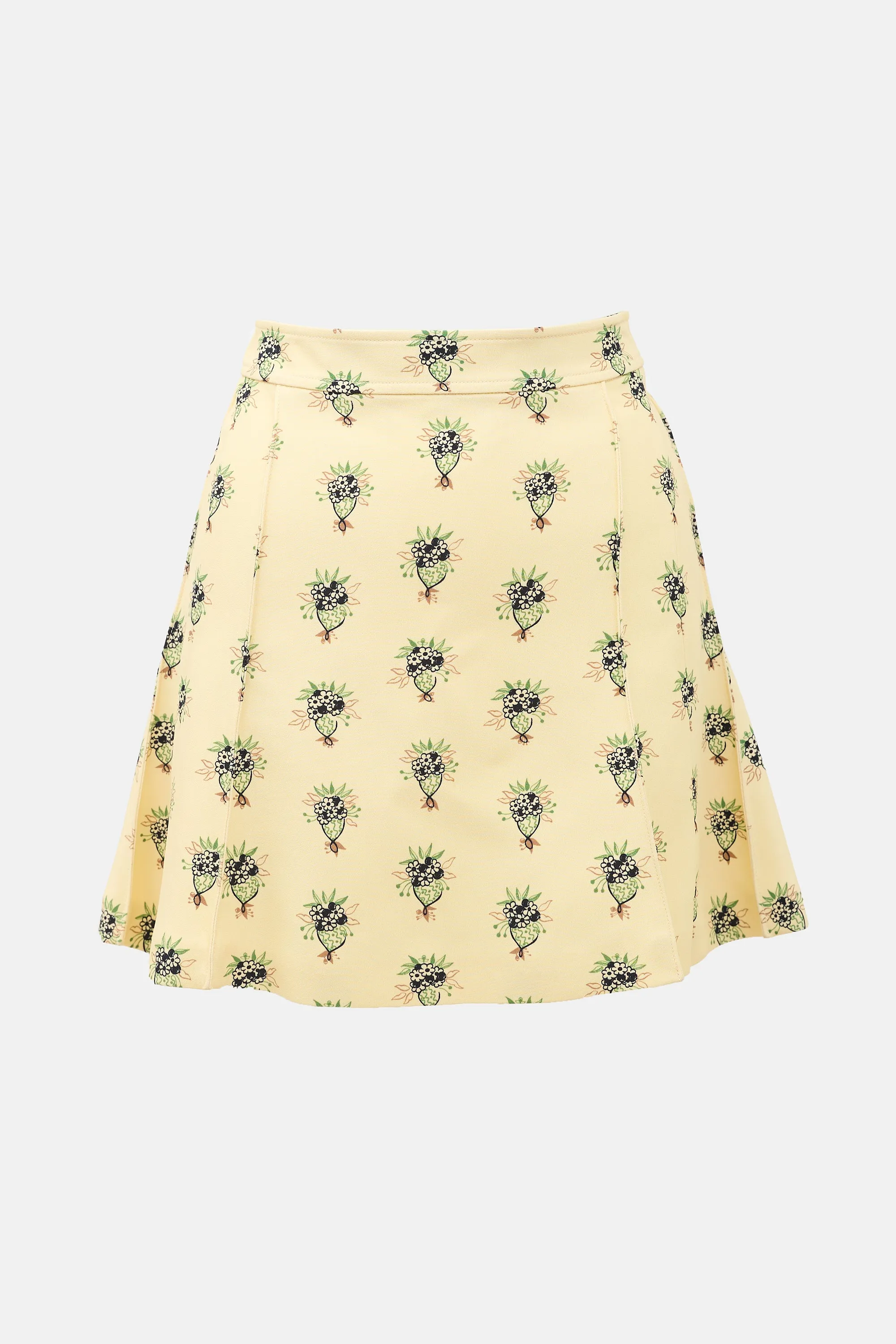 Crepe Floral Mini Skirt sold by VSP Consignment