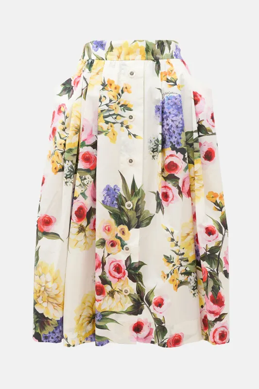 Floral Pleated Skirt made by Dolce & Gabanna
