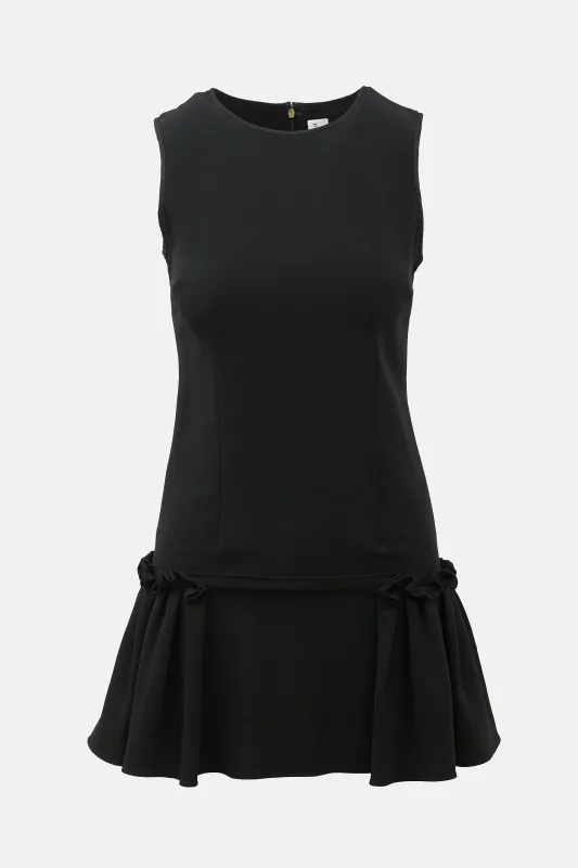 Wool Ruffled Mini Dress made by Prabal Gurung