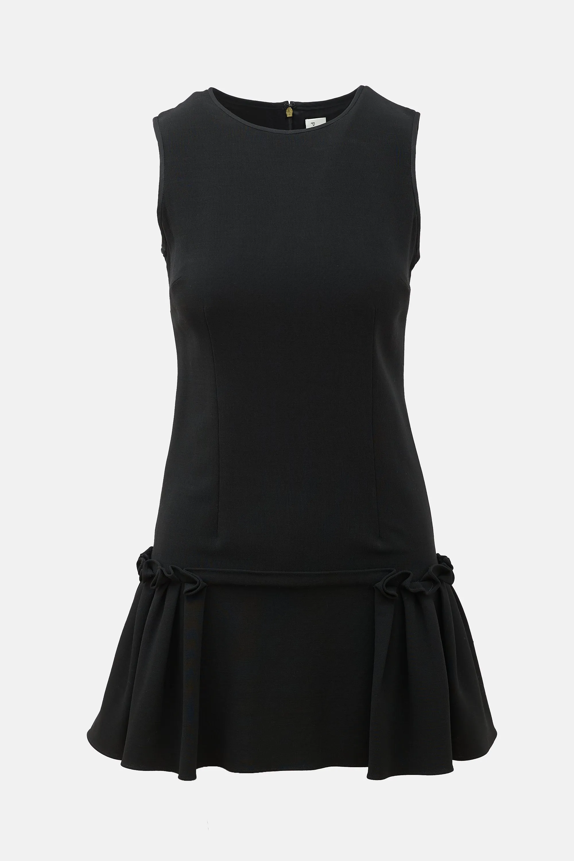 Wool Ruffled Mini Dress sold by VSP Consignment