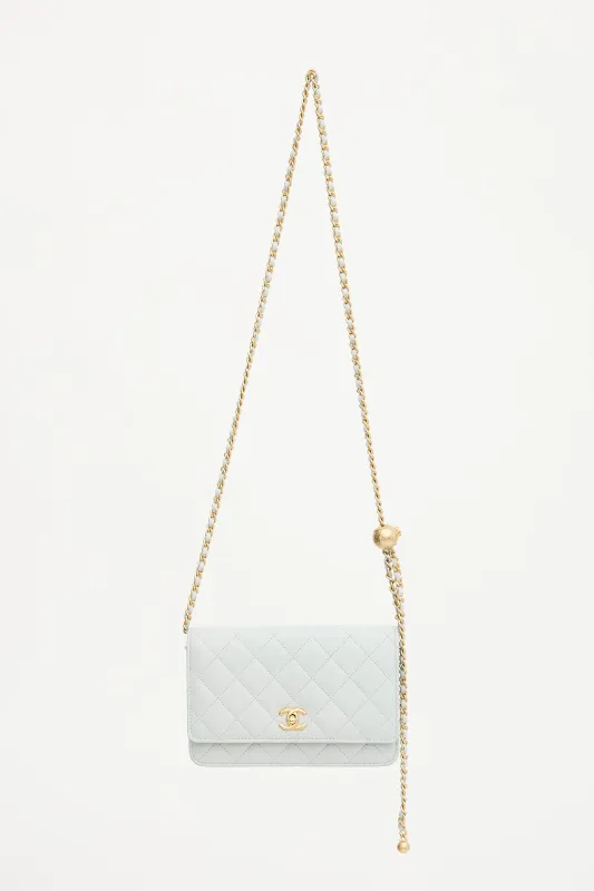 Quilted Leather Pearl Crush Flap Bag made by Chanel