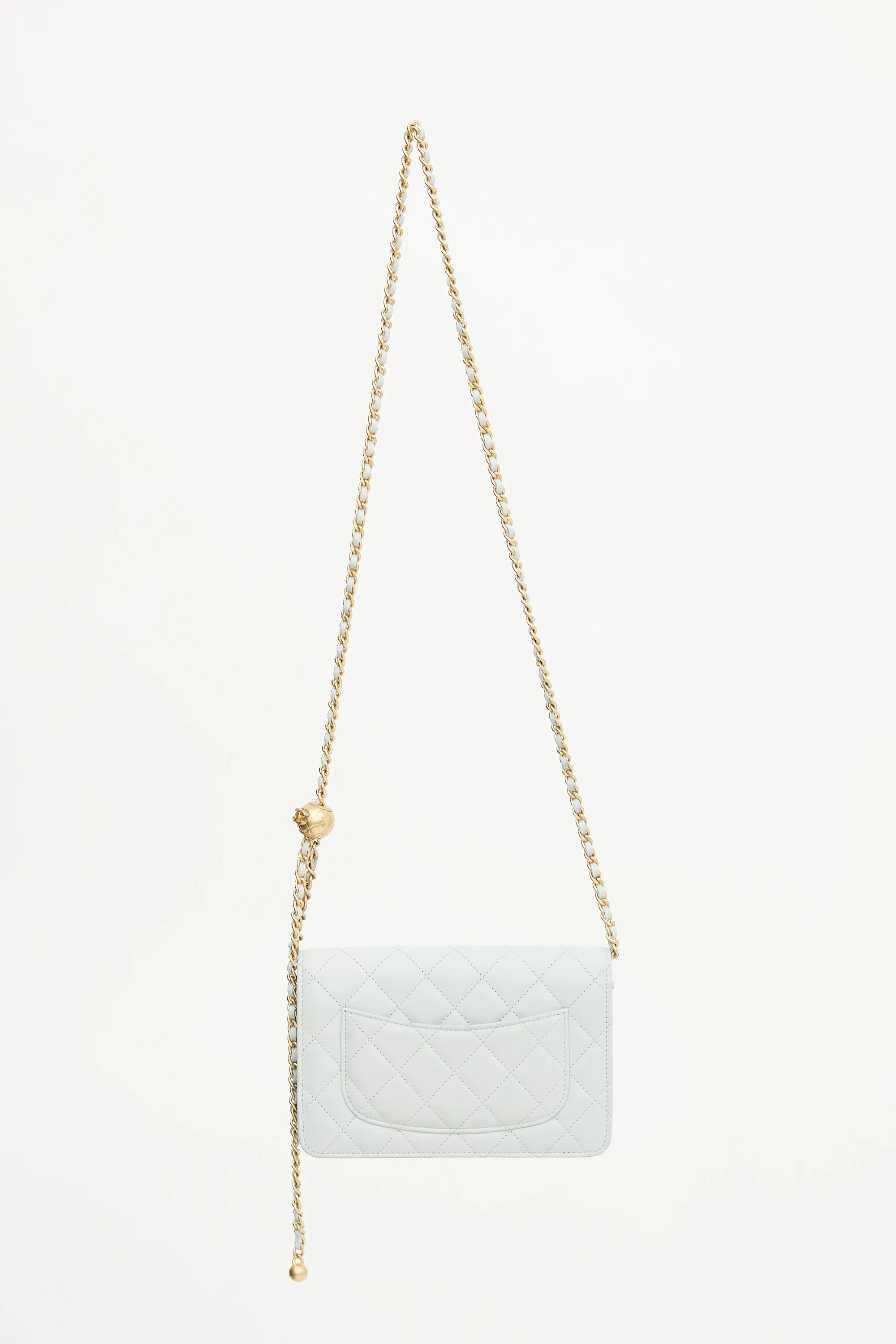 Quilted Leather Pearl Crush Flap Bag sold by VSP Consignment product image thumbnail 2