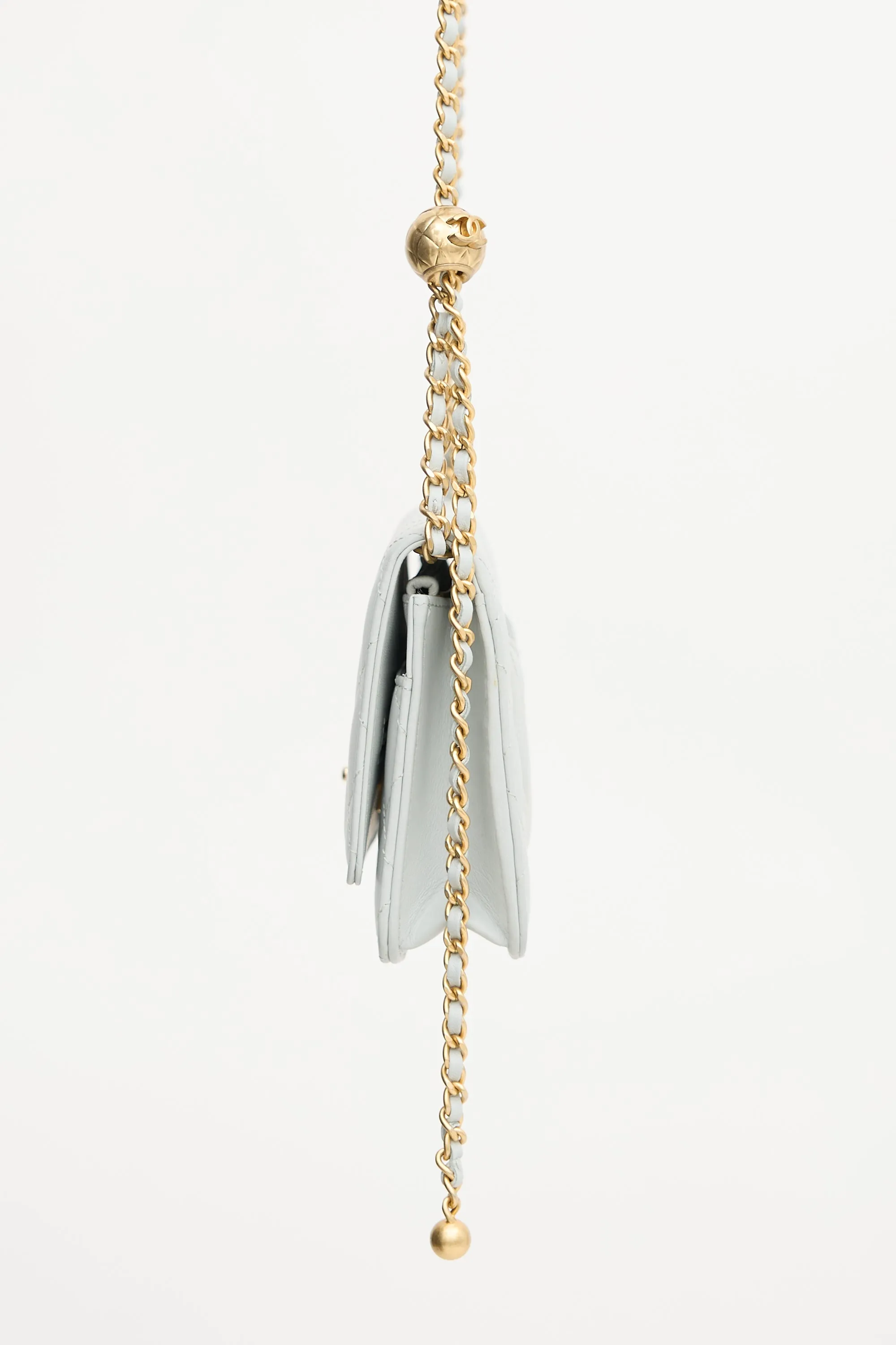 Quilted Leather Pearl Crush Flap Bag sold by VSP Consignment product image thumbnail 3