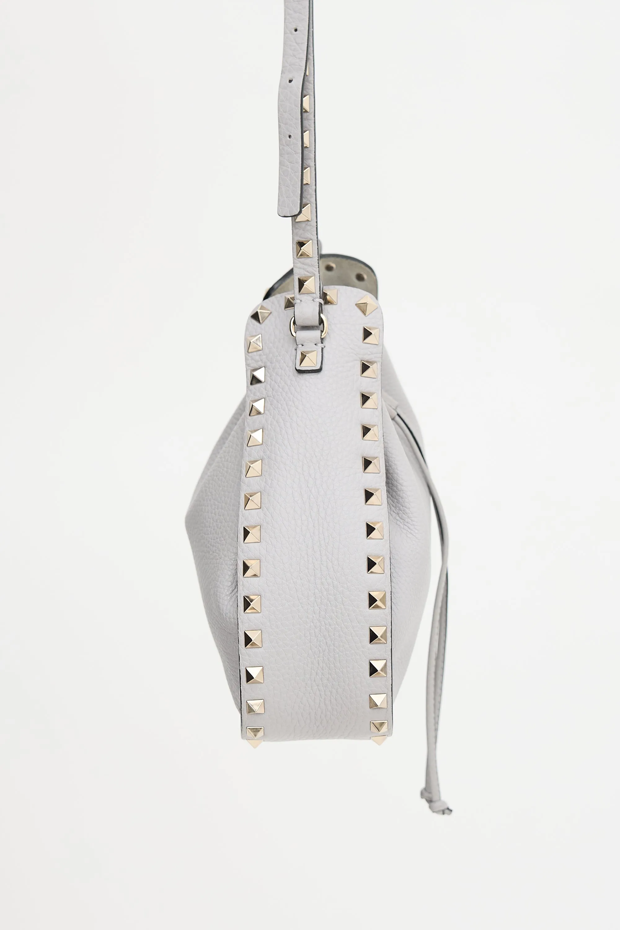 Leather Rockstud Small Drawstring Bag sold by VSP Consignment product image thumbnail 3