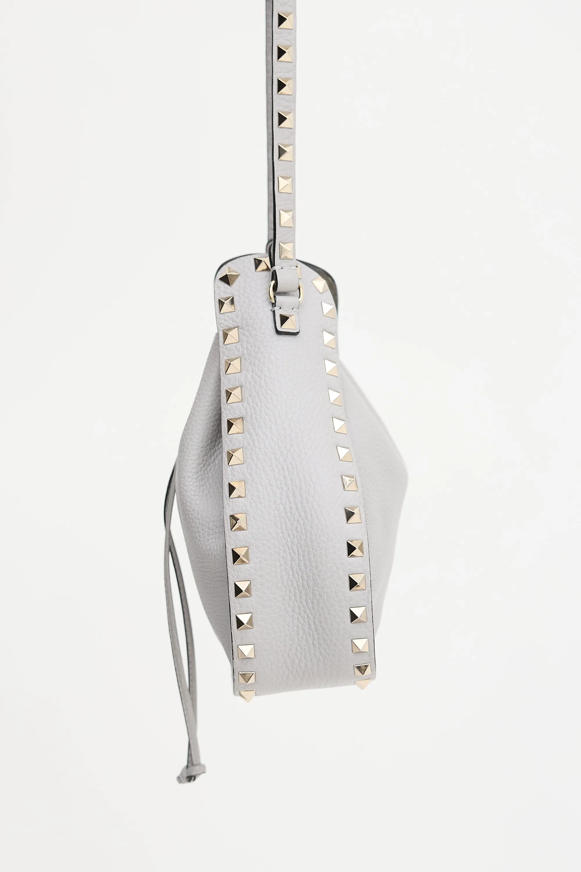 Leather Rockstud Small Drawstring Bag sold by VSP Consignment product image thumbnail 4
