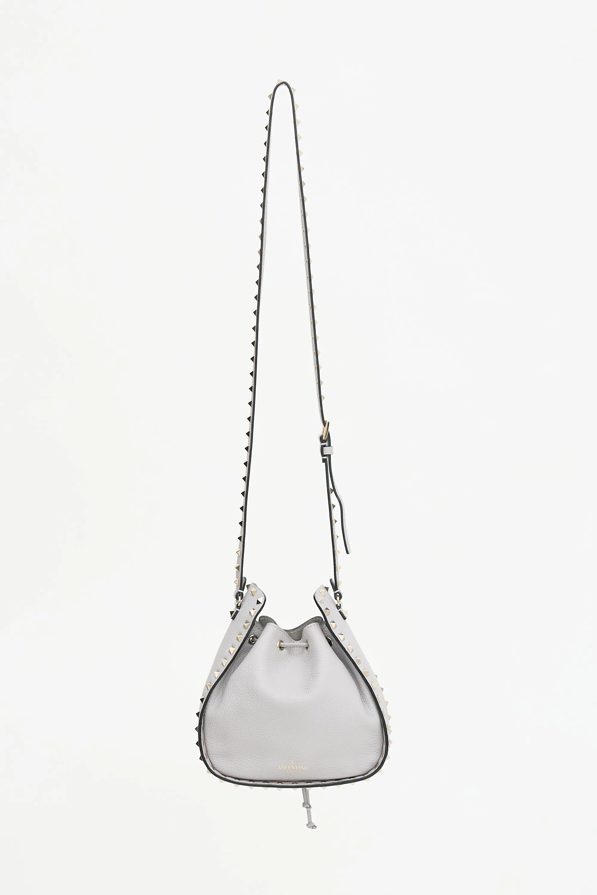 Leather Rockstud Small Drawstring Bag sold by VSP Consignment product image thumbnail 2