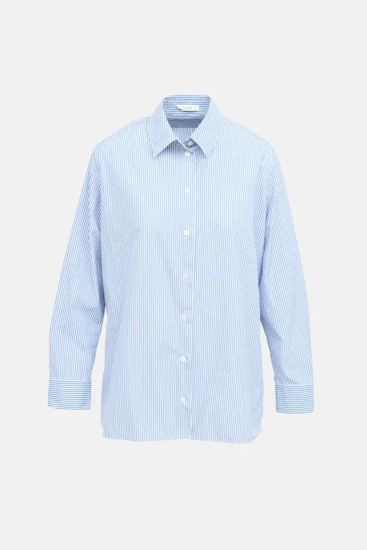 Striped Button Up Shirt made by The Row