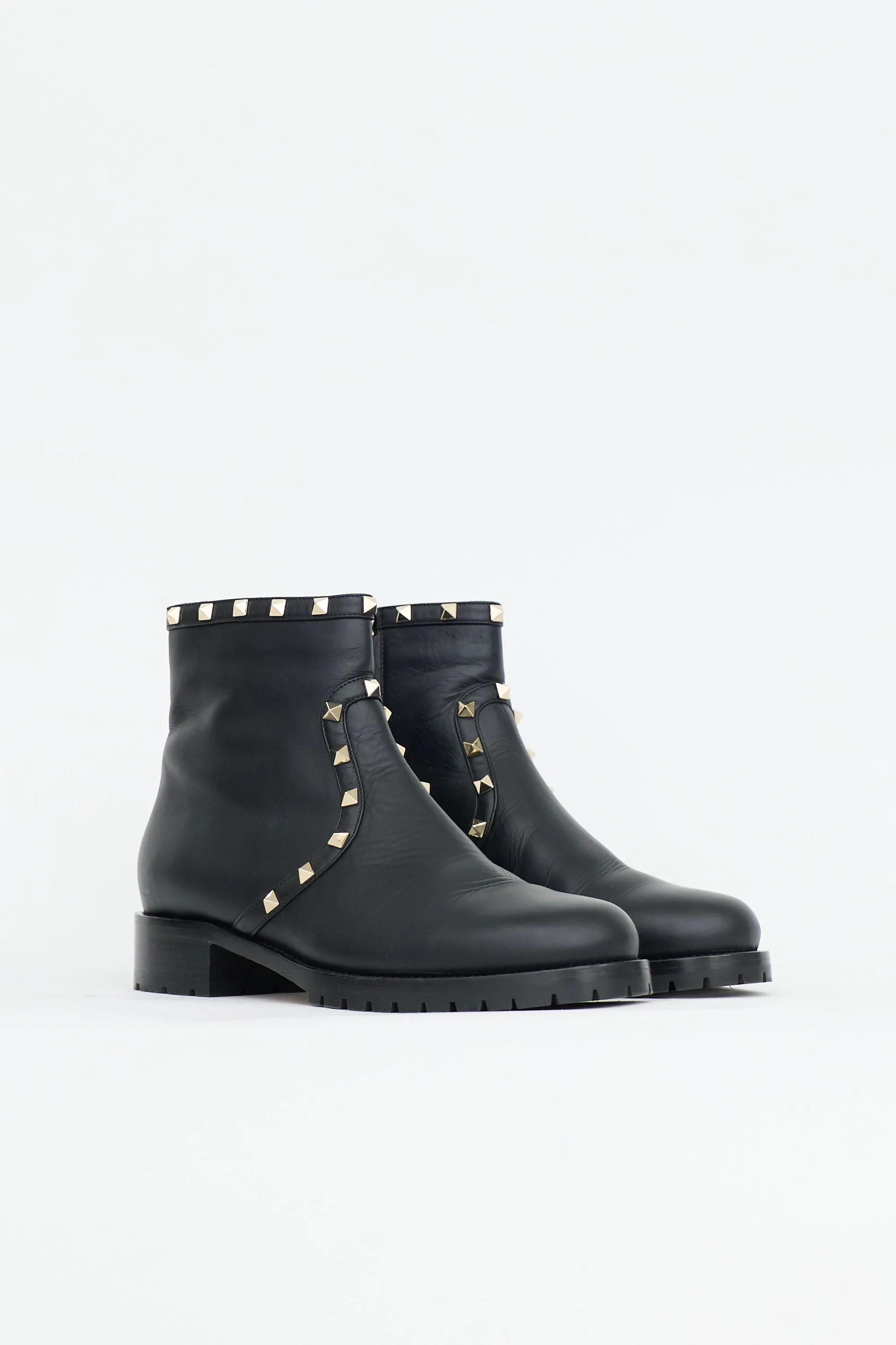 Leather Rockstud Boot sold by VSP Consignment product image thumbnail 2