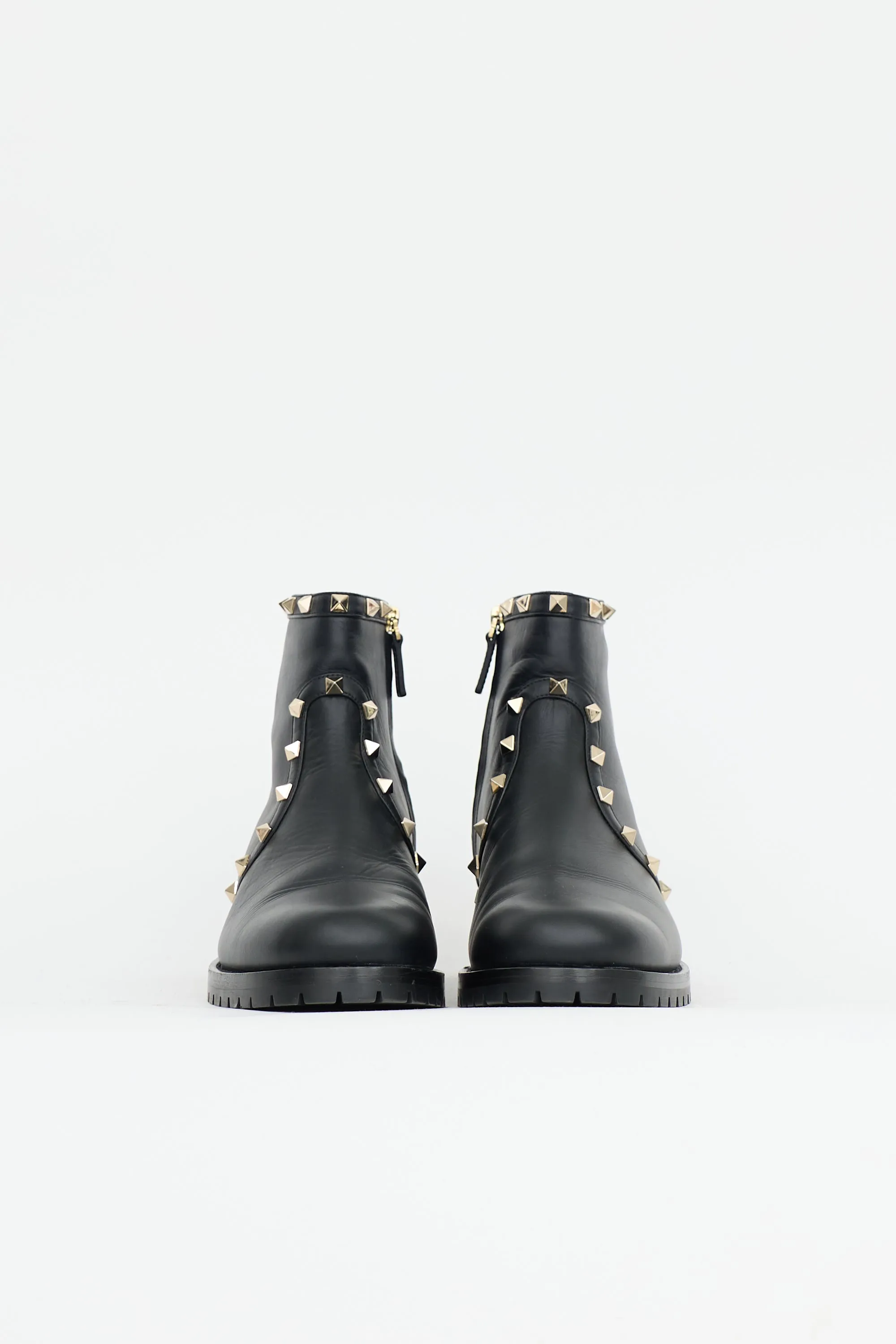 Leather Rockstud Boot sold by VSP Consignment product image thumbnail 3