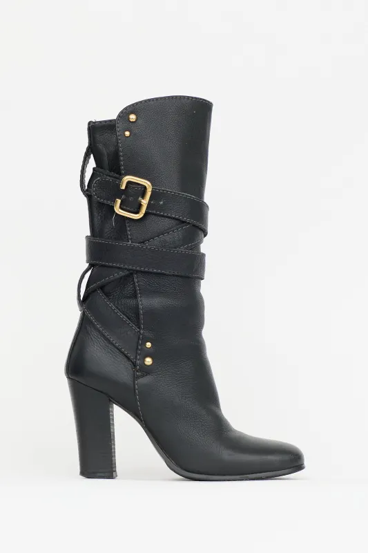 Leather Paddington Boot made by Chloe