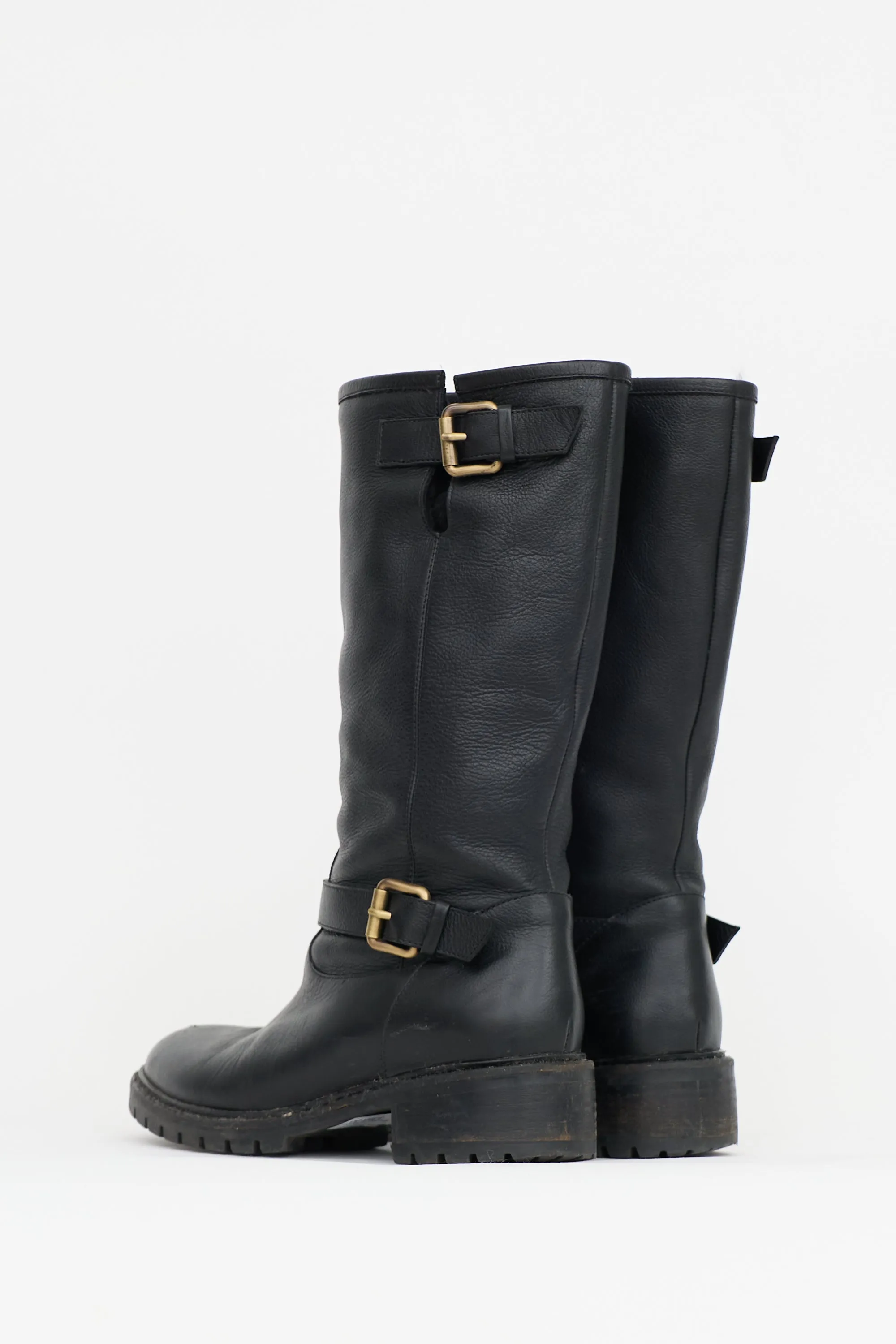 Leather Biker Boot sold by VSP Consignment product image thumbnail 4
