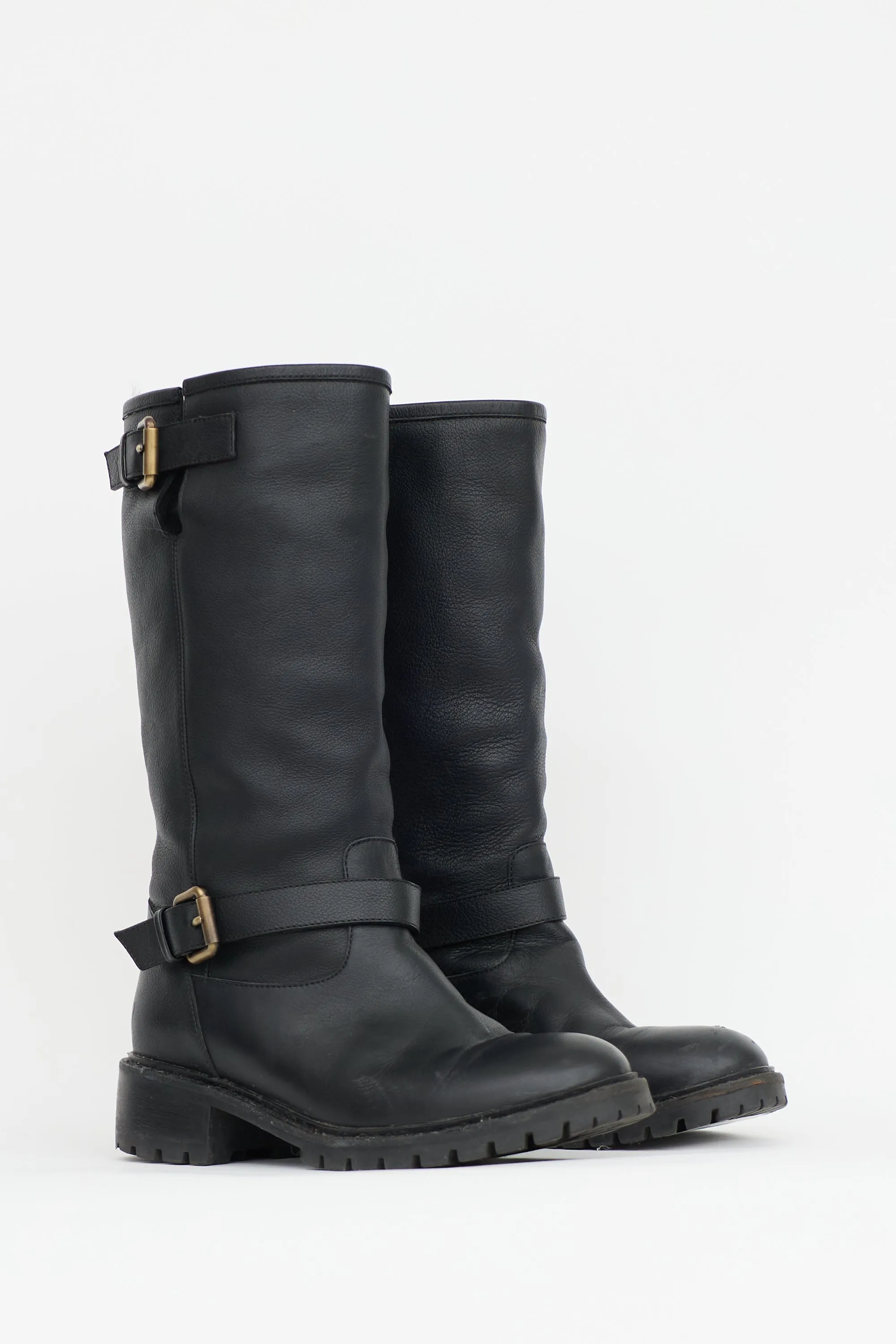 Leather Biker Boot sold by VSP Consignment product image thumbnail 2