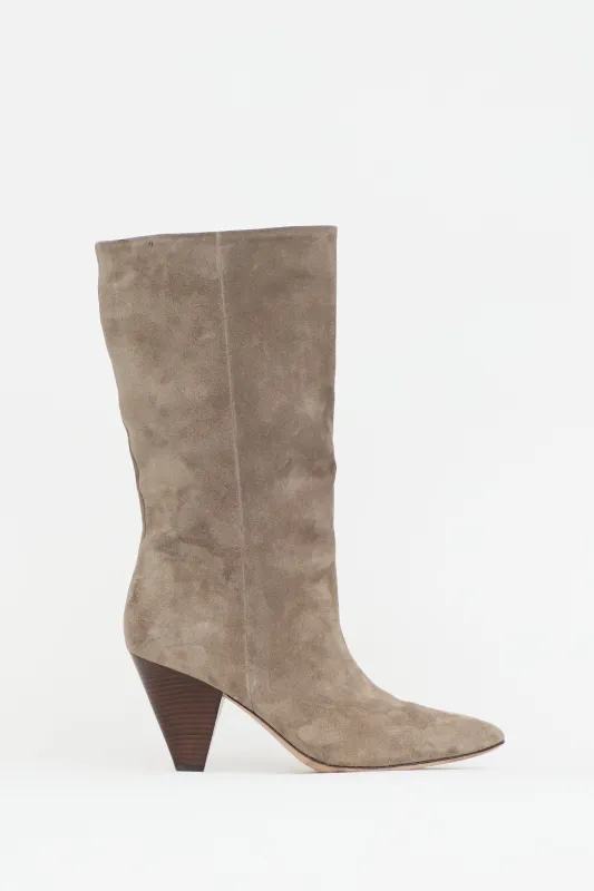 Suede Blondie Boot made by Veronica Beard