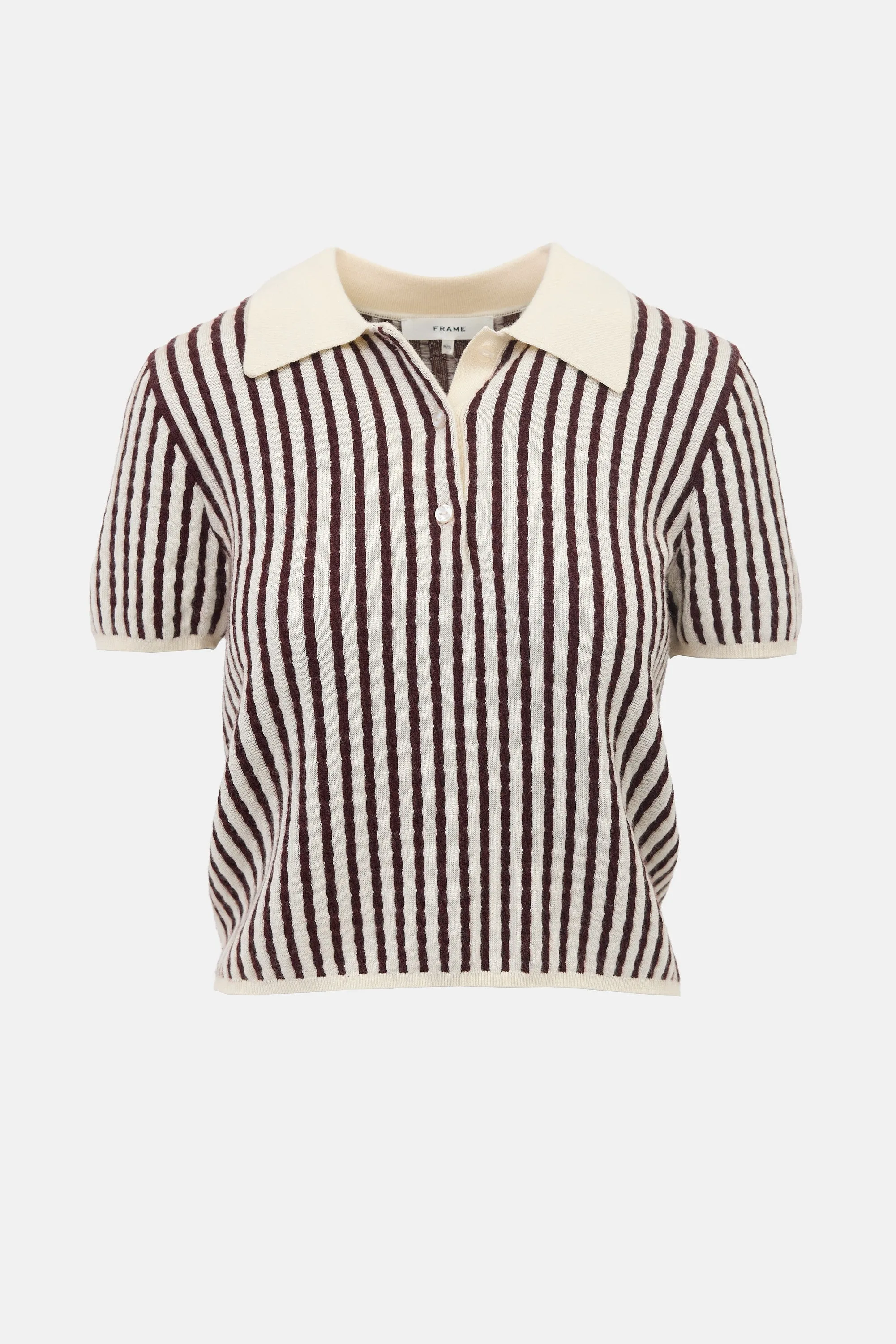 Cashmere & Silk Striped Polo sold by VSP Consignment