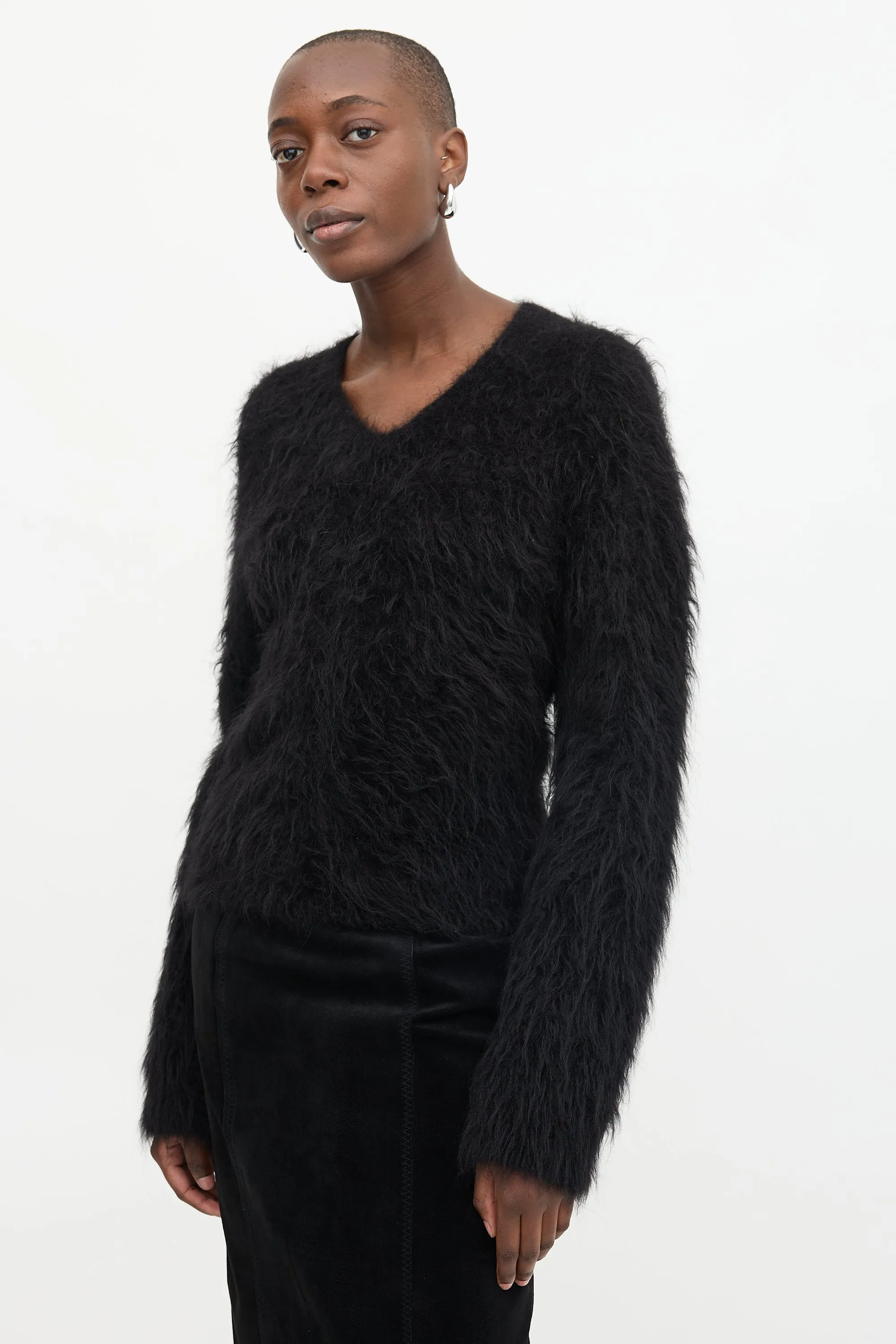 Alpaca Fuzzy Sweater sold by VSP Consignment product image thumbnail 3