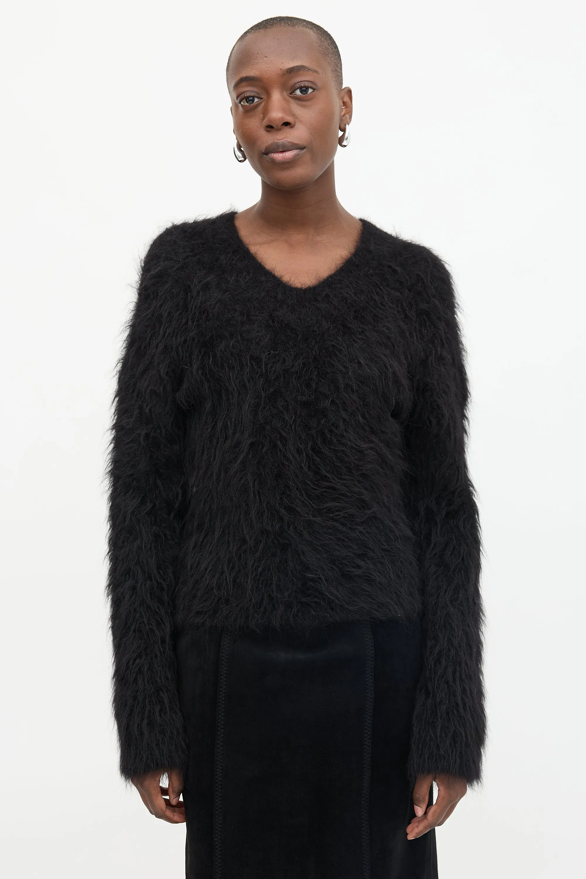 Alpaca Fuzzy Sweater sold by VSP Consignment