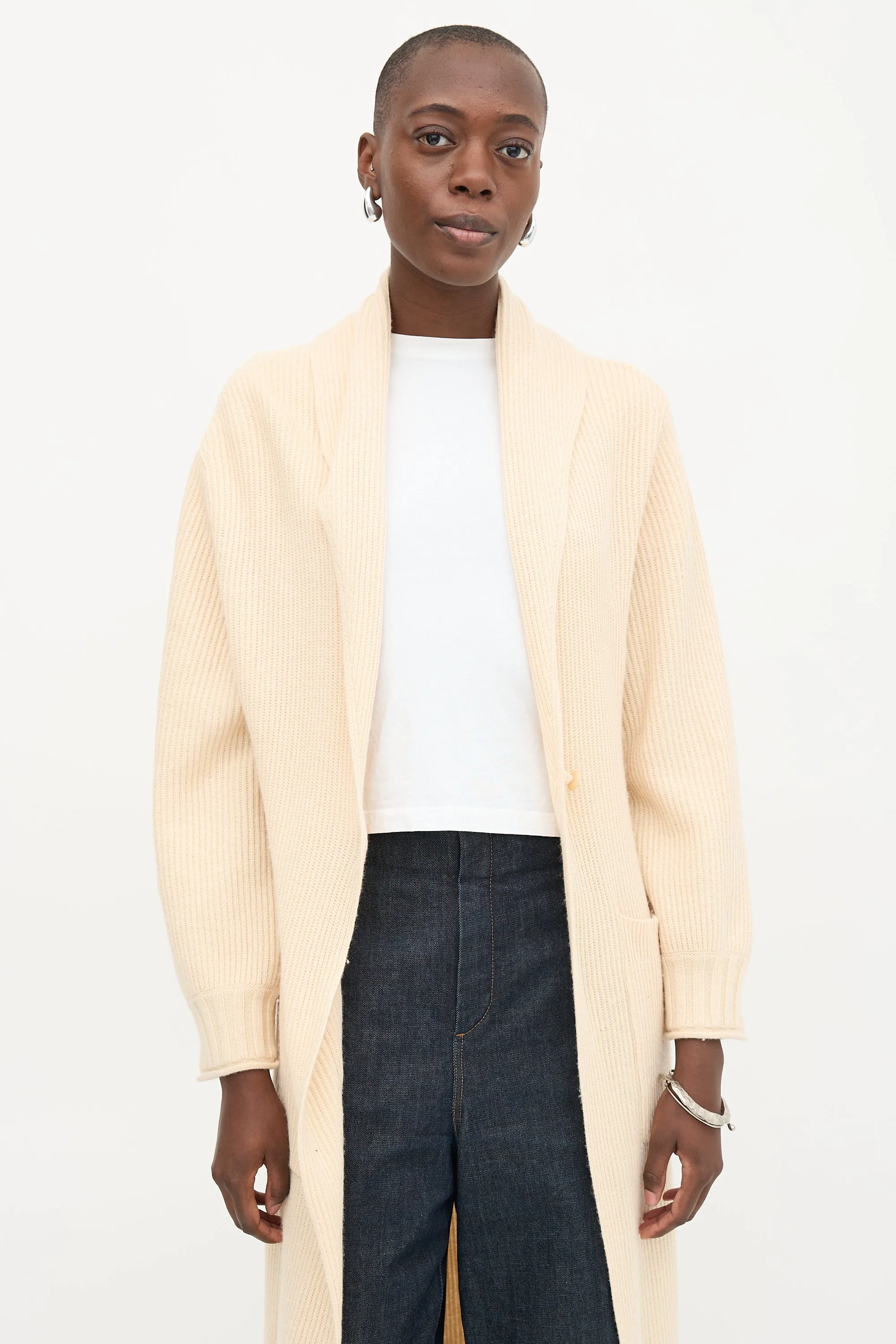 Wool Isabel Long Cardigan sold by VSP Consignment product image thumbnail 2